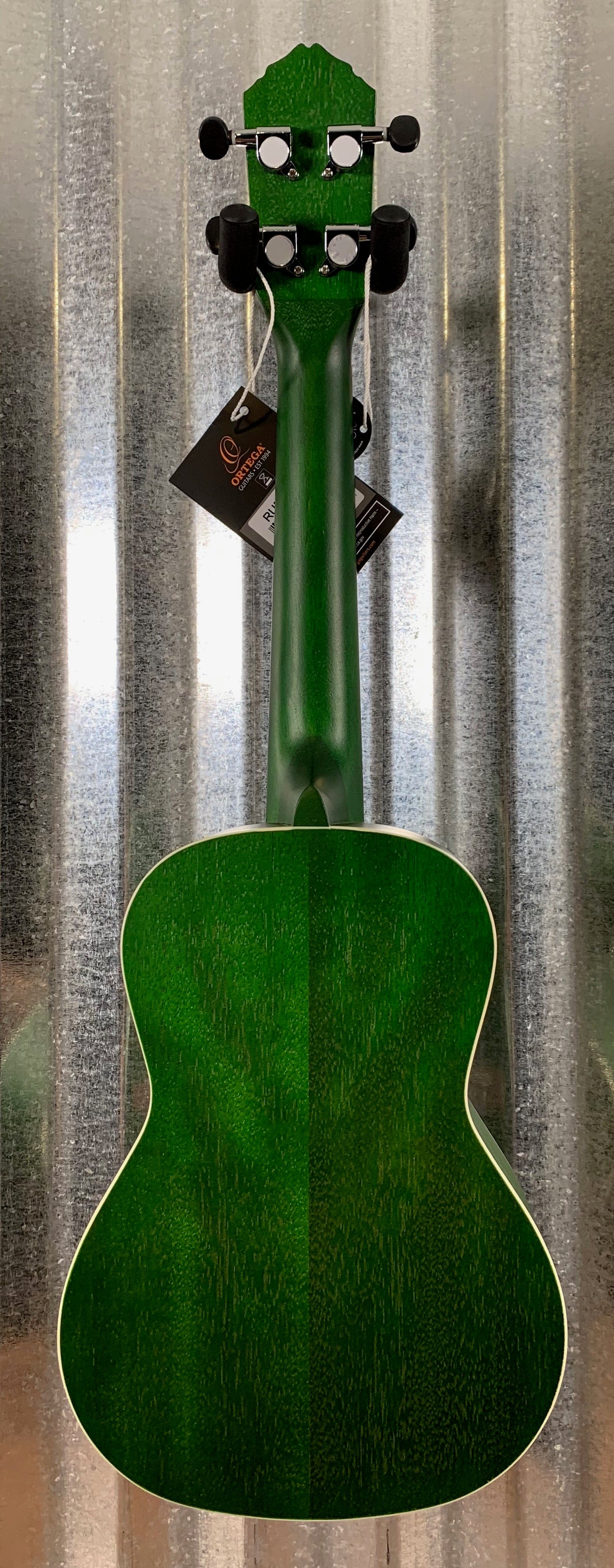 Ortega Guitars RUFOREST Forest Green Okoume Top Concert Ukulele