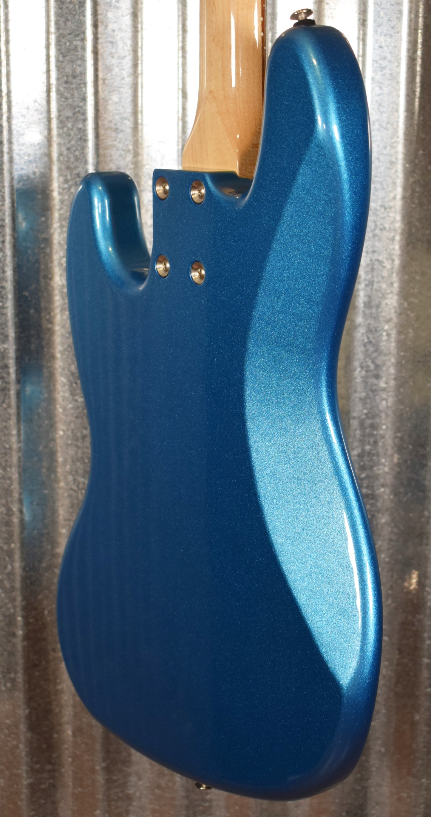 G&L USA Fullerton Deluxe JB 4 String Jazz Bass Lake Placid Blue & Case #7010