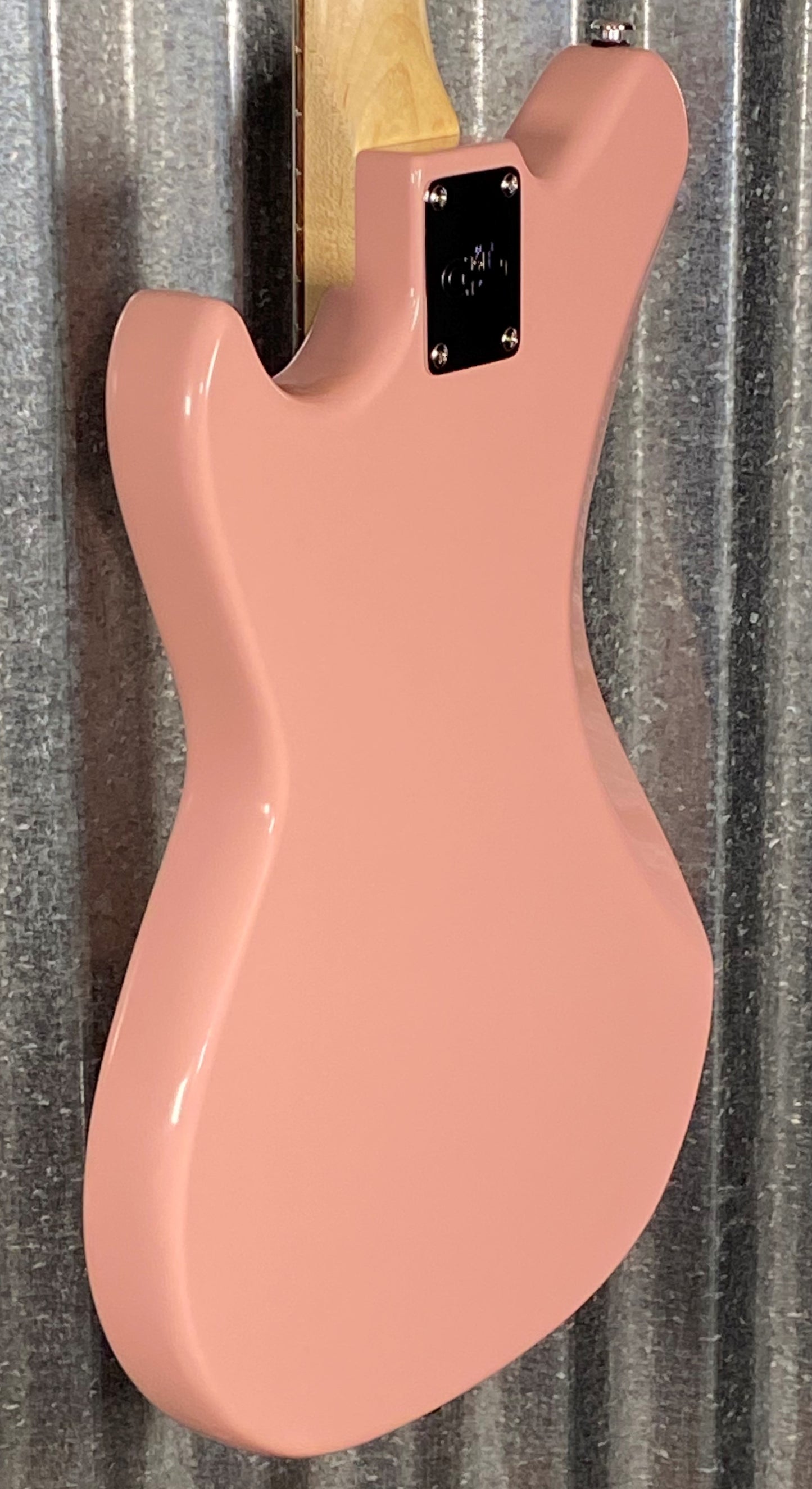 G&L USA Fullerton Deluxe Fallout Bass 4 String Short Scale Shell Pink & Bag #1009
