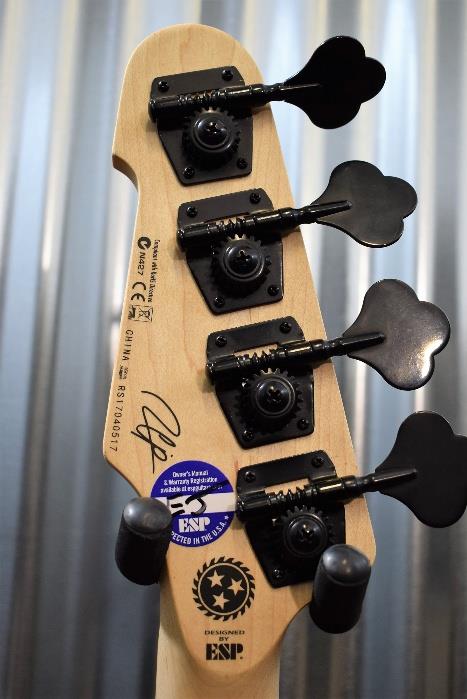 ESP LTD LGCP4BK Gabe Crisp Whitechapel Signature 4 String Bass Black #517
