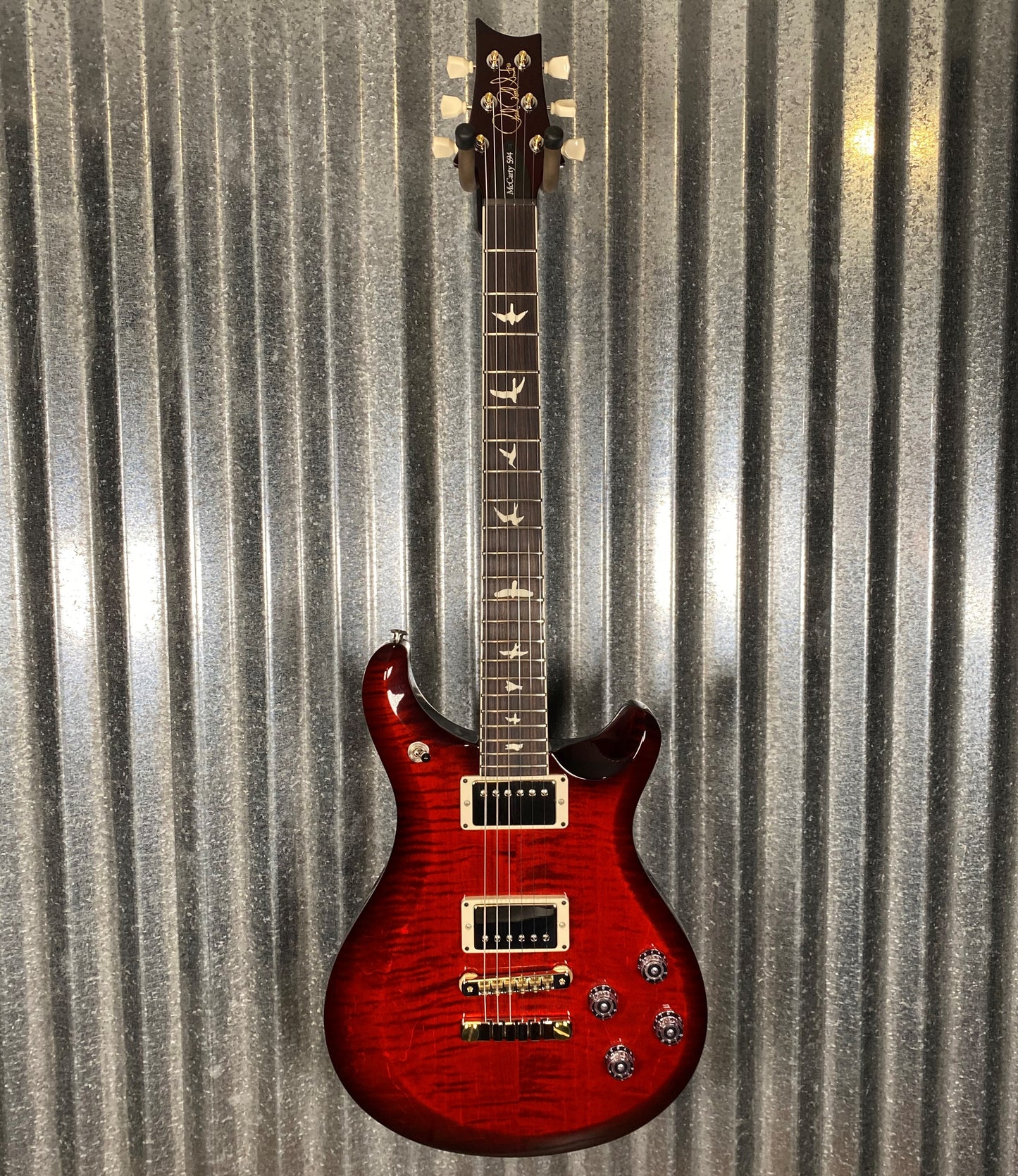 PRS Paul Reed Smith S2 594 McCarty Fire Red Burst Guitar & Bag #4766