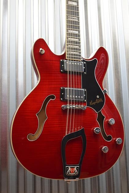 Hagstrom Viking Deluxe 12 String VIKDLX12-WCT Wild Cherry Semi-Hollow Guitar