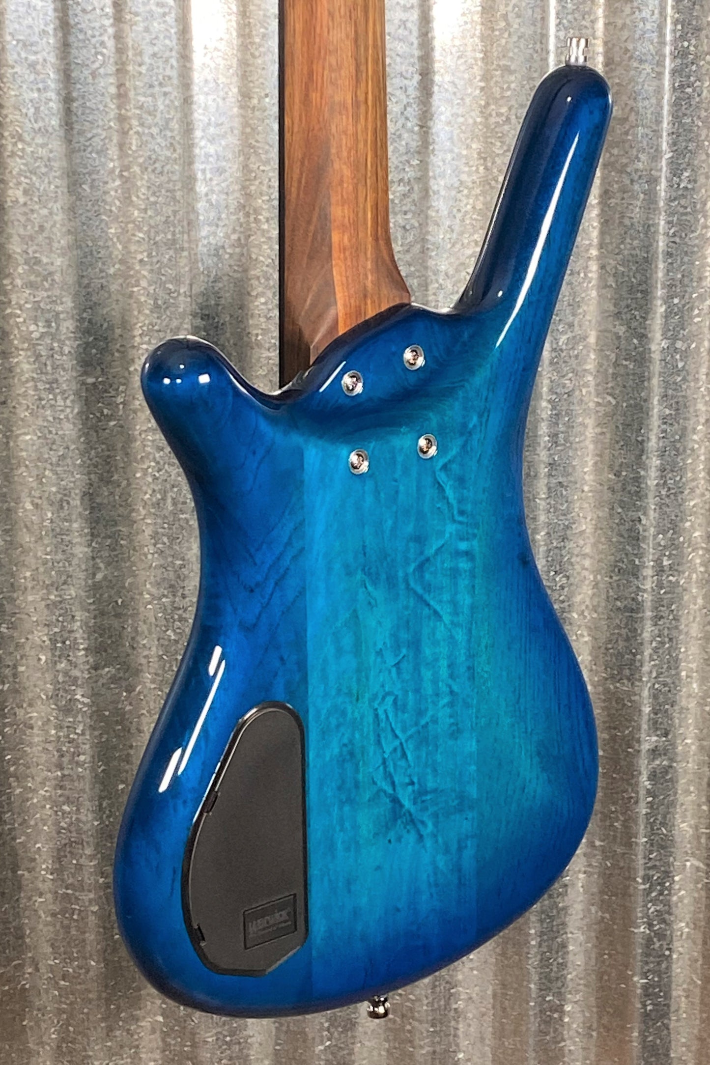 Warwick German Pro Series Corvette $$ Fretless 5 String Bass LTD Edition Lagoon Blueburst & Bag #5822