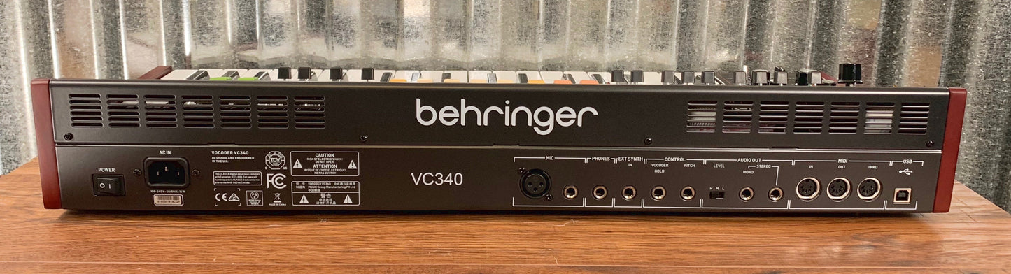 Behringer Vocoder VC340 Authentic 80's Analog Vocoder Synthesizer