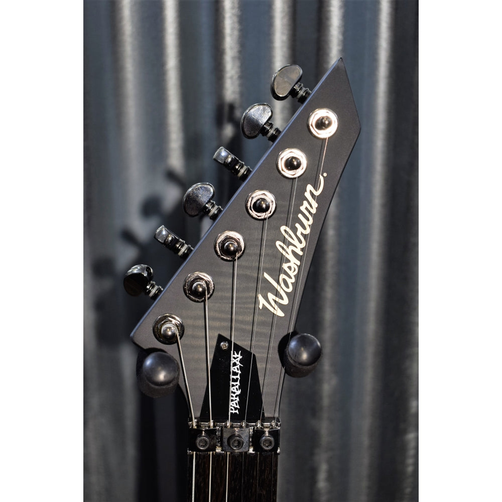 Washburn Parallaxe S29FR Flame Trans Black Carved Top 29 Fret Guitar #0411