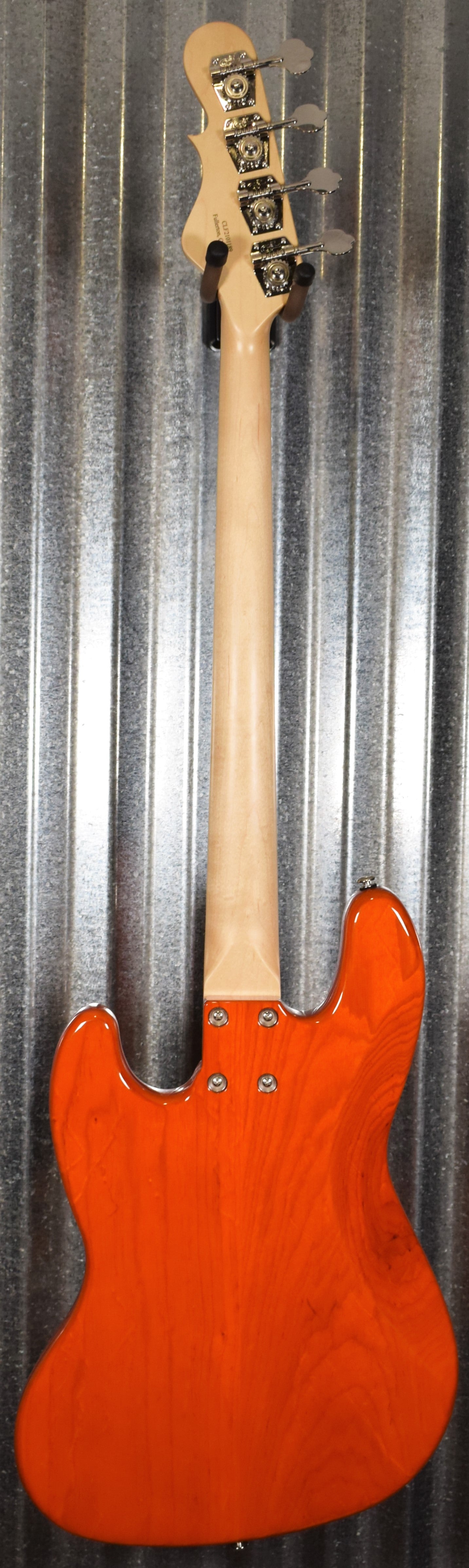 G&L USA JB 4 String Jazz Bass Clear Orange & Case JB #1189