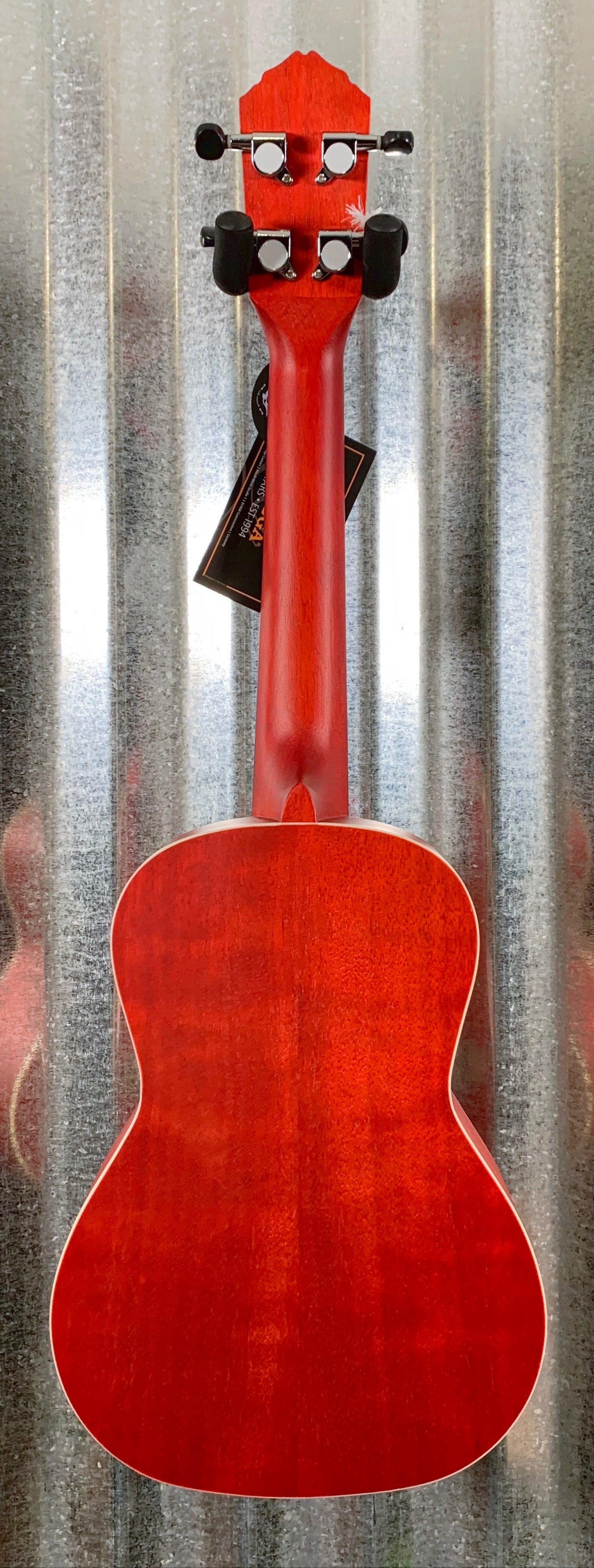 Ortega Guitars RUFIRE Fire Red Okoume Top Concert Ukulele