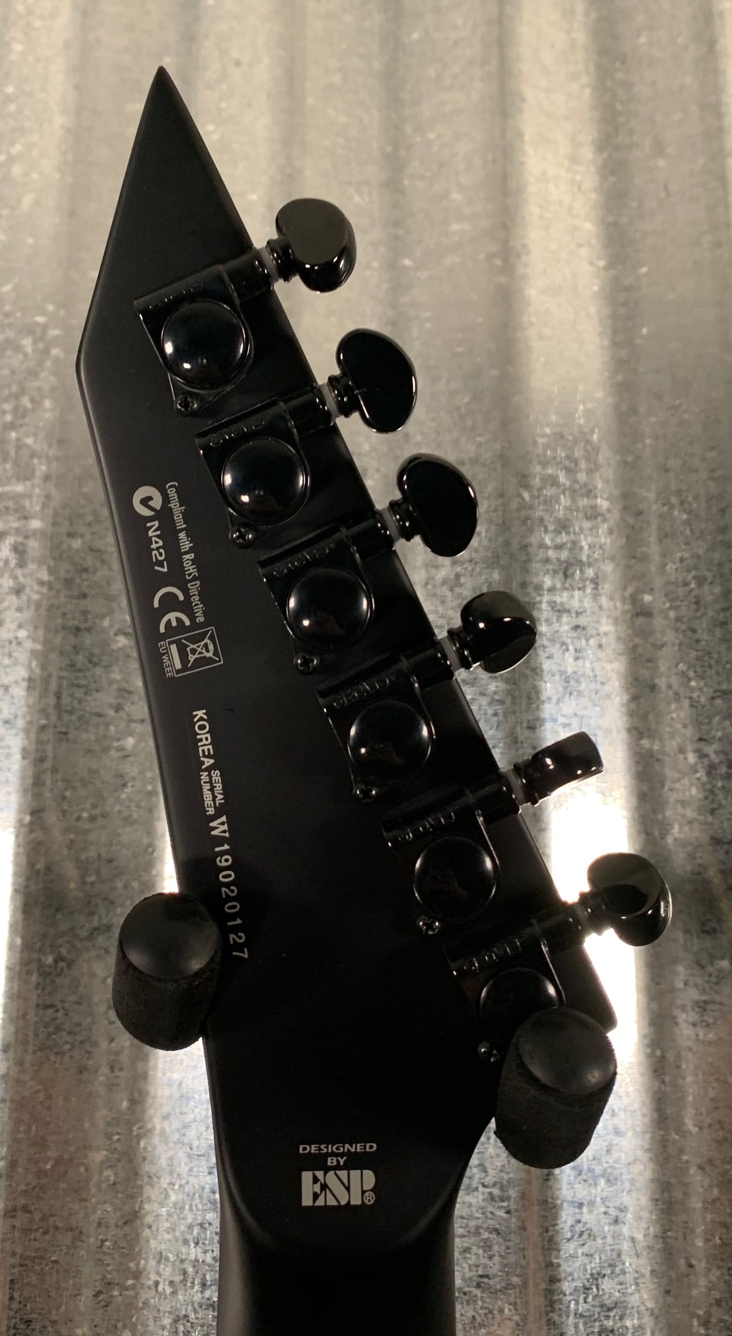 ESP LTD MH-400B Black Baritone Guitar & Bag LMH400BBLKS #0127 Demo