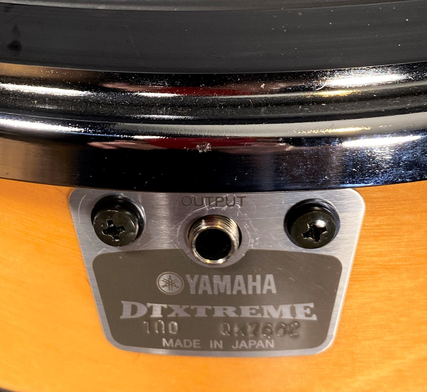 Yamaha DTEXTREME RHP100T 10" Electronic Tom Drum Trigger Pad With Birch Wood Shell & Mounting Hardware #1 Used