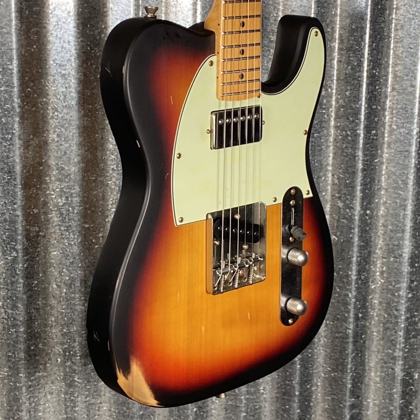 Jet JT350 RELIC SB Tele Style Guitar Sunburst Distressed #0006