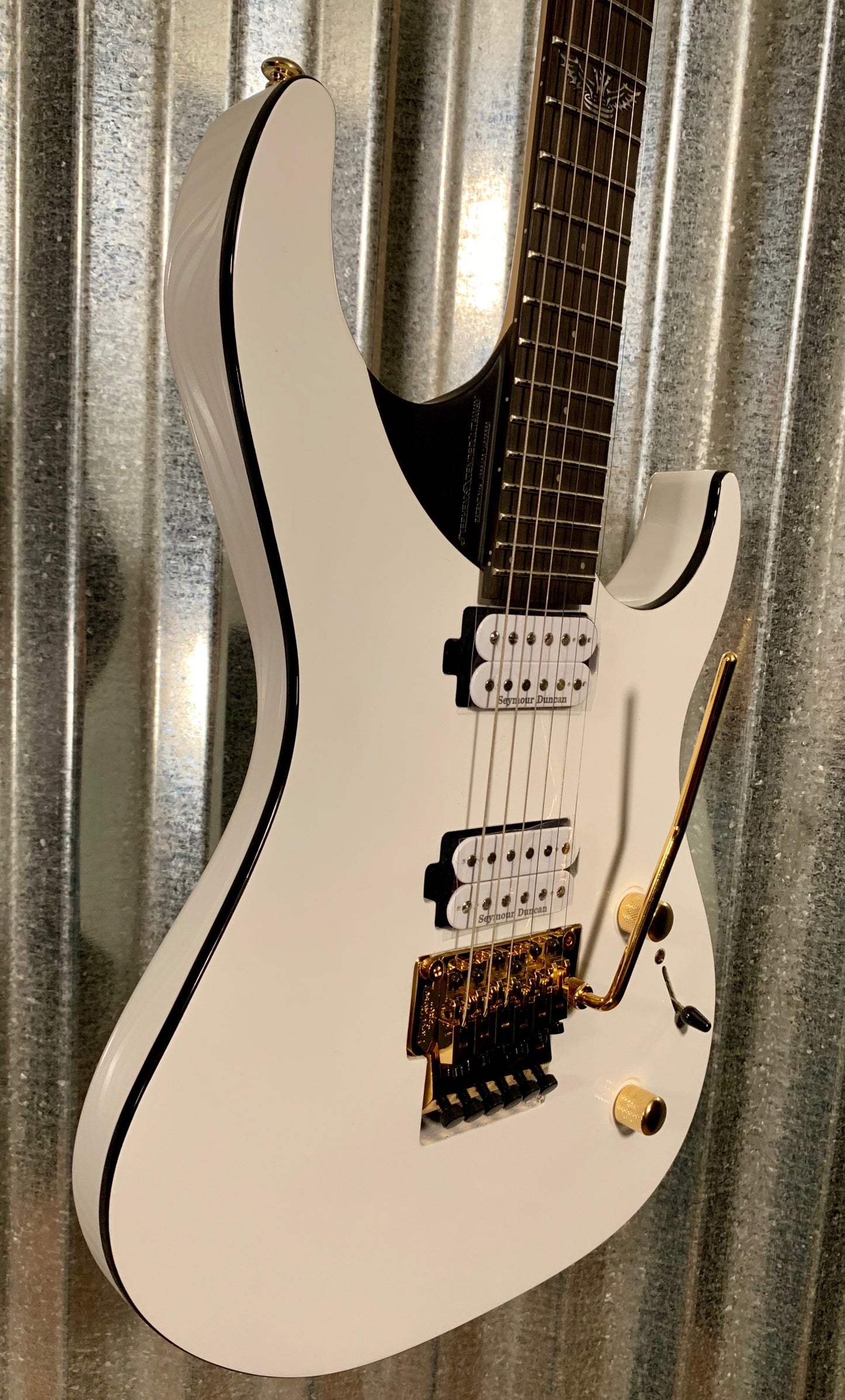 Washburn Parallax M10FR David Palau White Duncan Guitar & Case PXM-DP10WH-D #0542