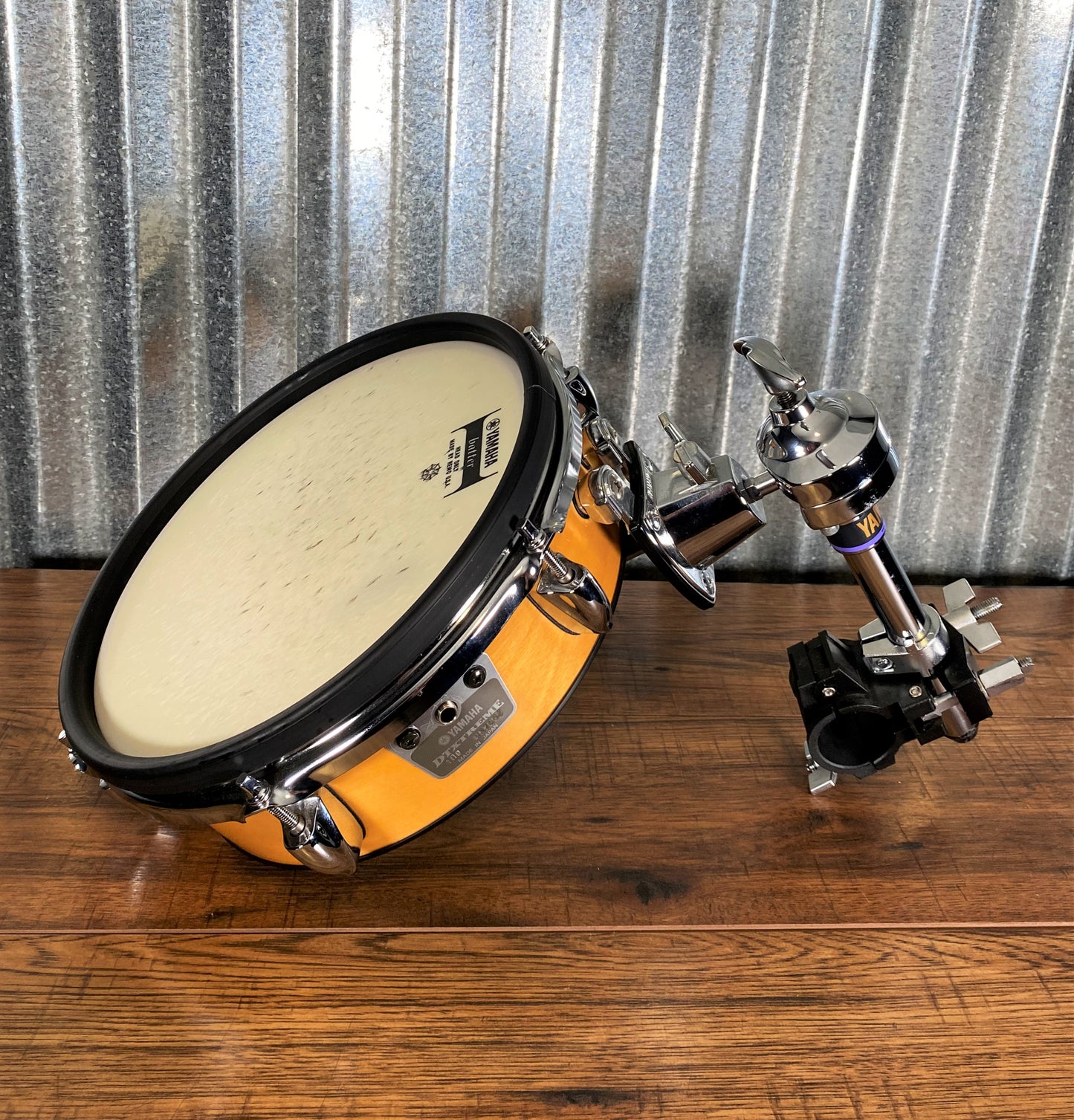 Yamaha DTEXTREME RHP100T 10" Electronic Tom Drum Trigger Pad With Birch Wood Shell & Mounting Hardware #1 Used