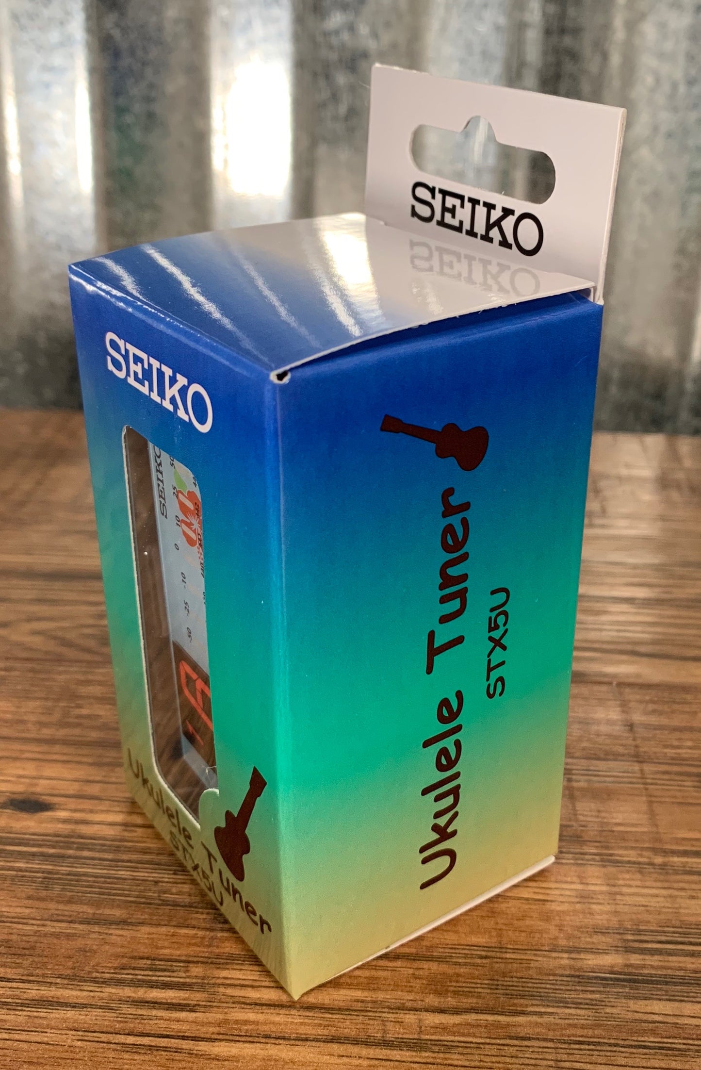 Seiko STX5UWE Clip On Digital LED Ukulele Tuner White