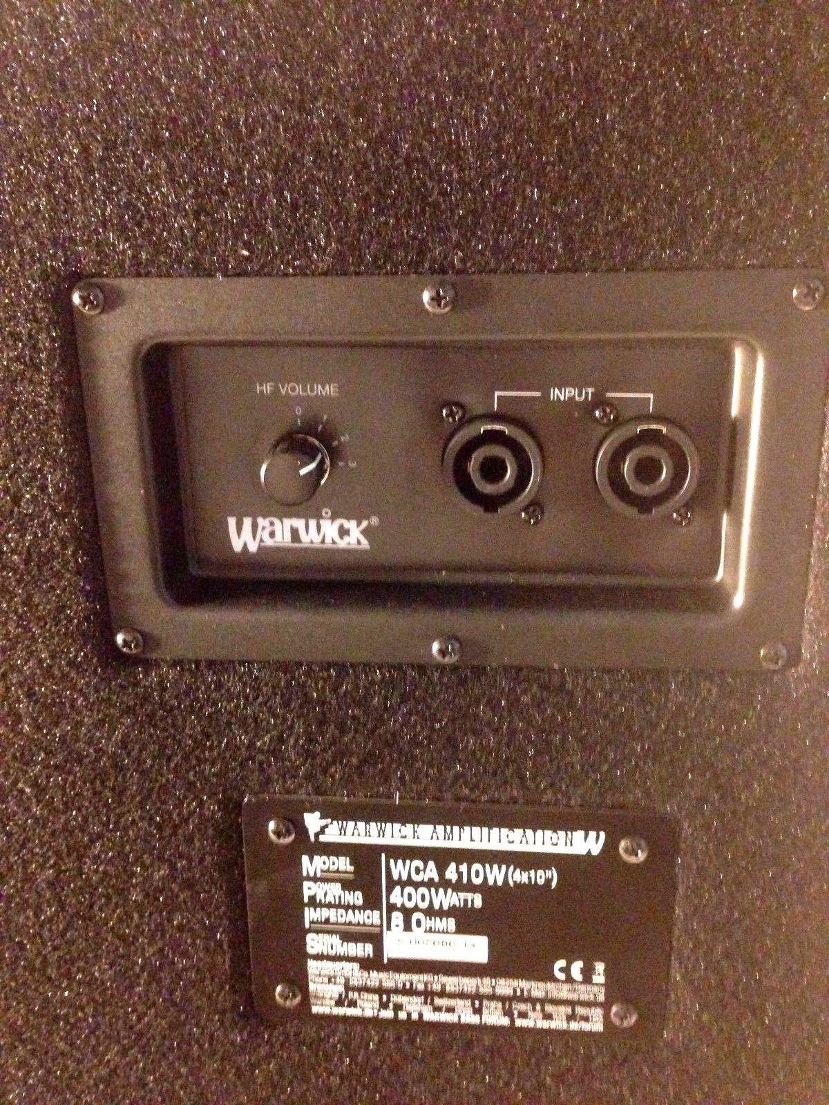 Warwick WCA410 WA Series 400 Watt 4x10 Bass Speaker Cabinet