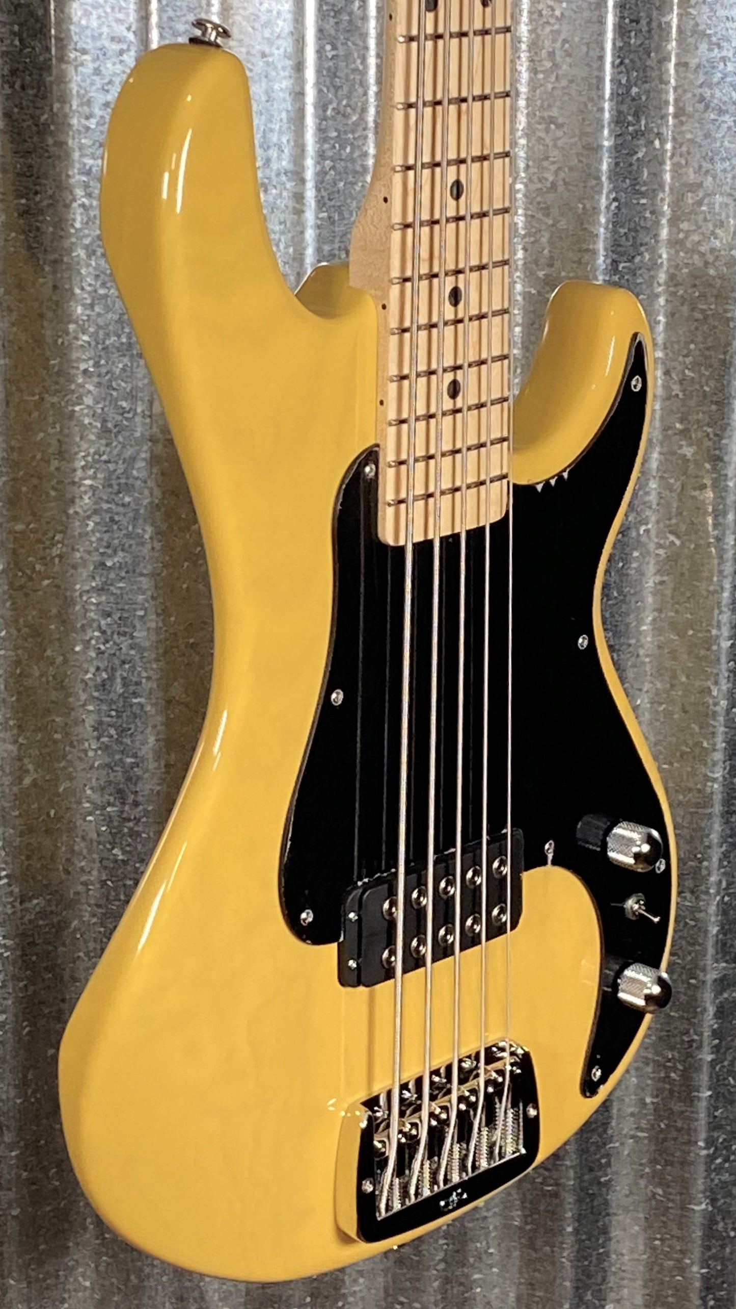 G&L USA Kiloton 5 String Butterscotch Blonde Bass & Case #7092