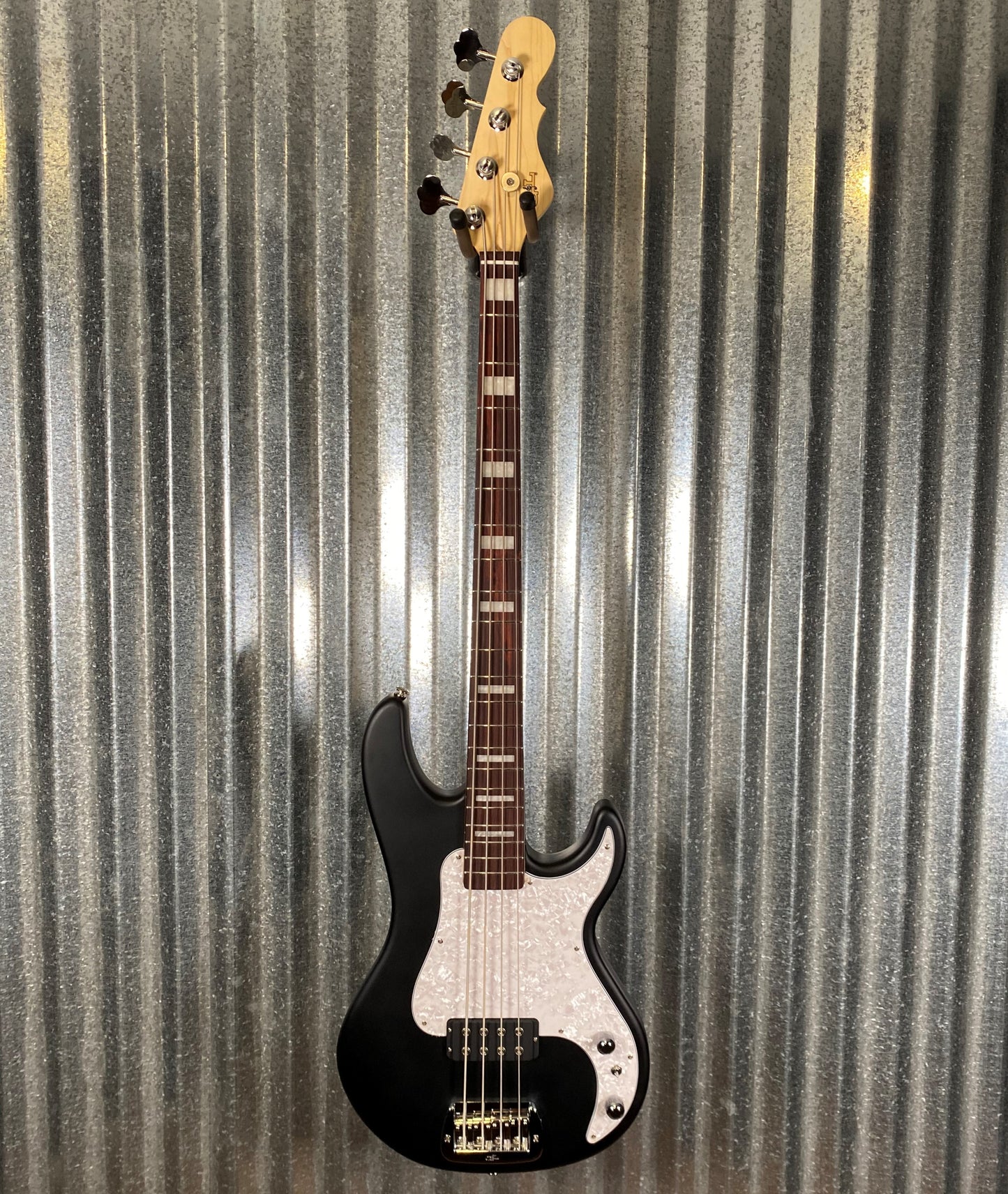 G&L USA Kiloton Jet Black Frost 4 String Bass & Bag #5180 Used
