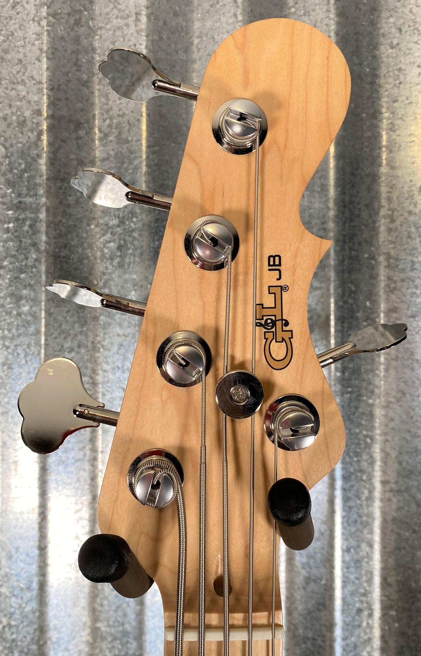 G&L USA JB5 5 String Bass Clear Orange & Case JB-5 #7088