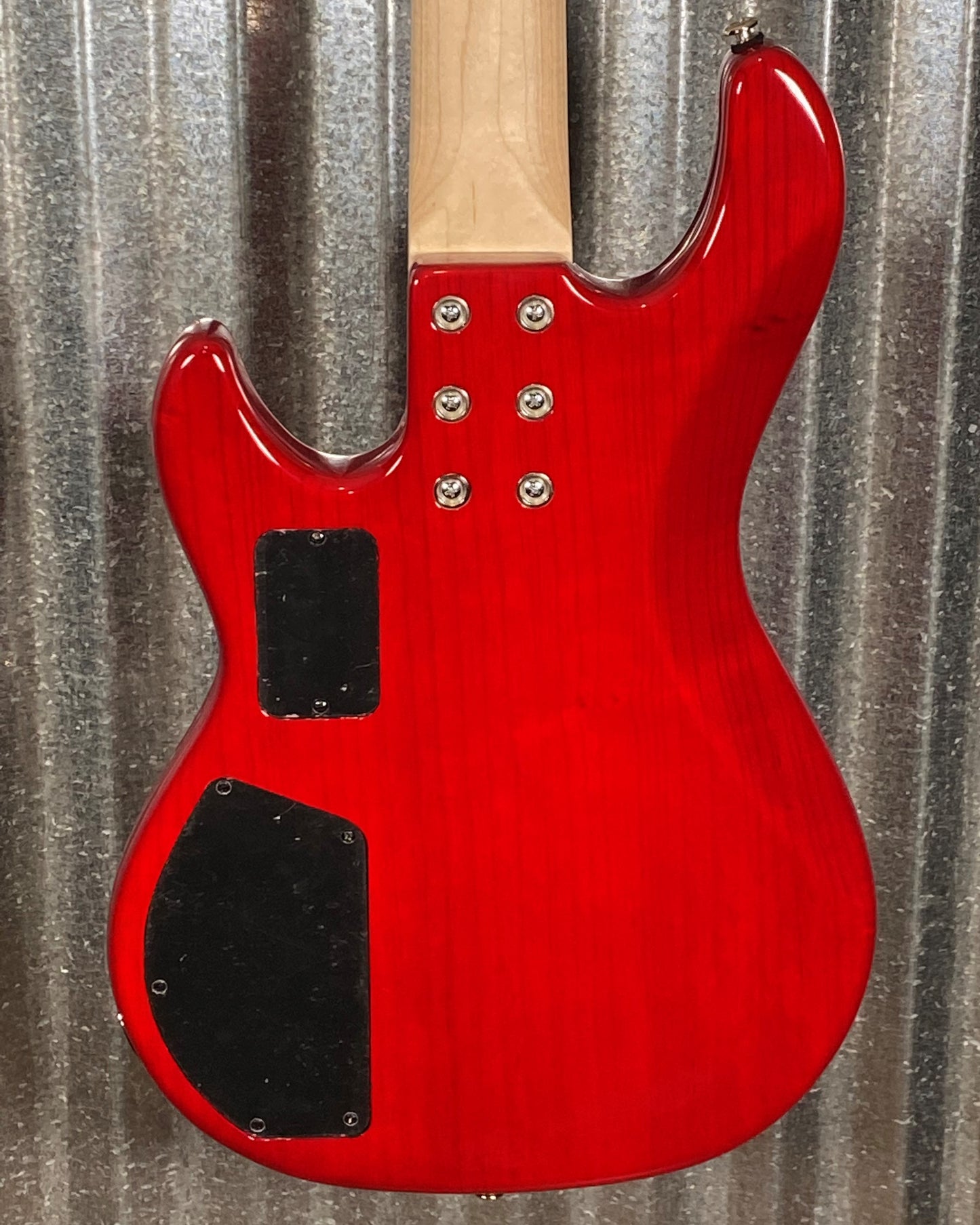 G&L USA Custom L-2500 Clear Red 5 String Bass & Case L2500 #0286
