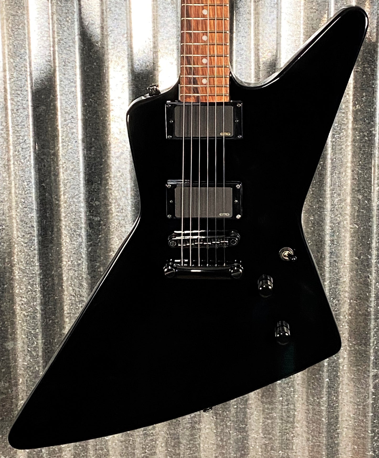 Epiphone Limited Edition Custom Shop '84 EX Explorer Black Guitar & Case #9321 Used