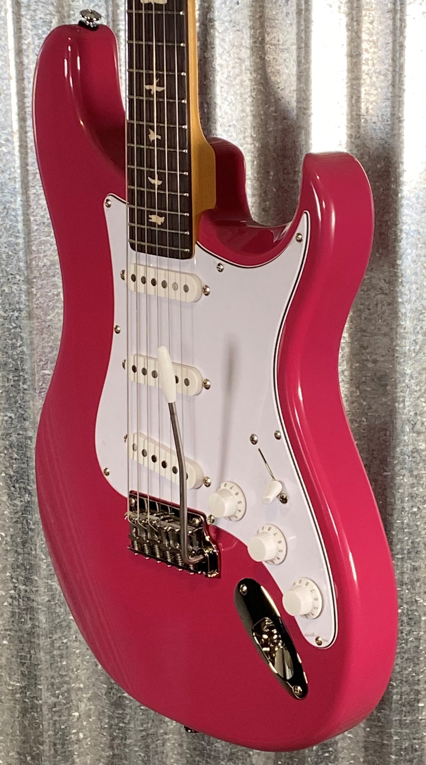 PRS Paul Reed Smith SE Silver Sky Dragon Fruit Guitar & Bag Blem #6497