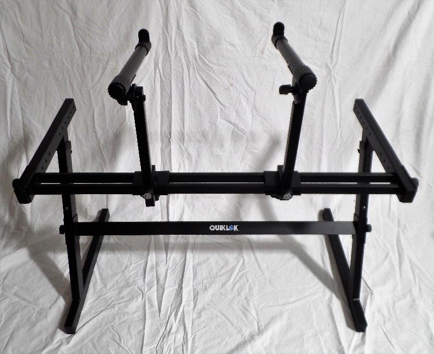 QuikLok Z-726L Two Tier "Z" Style Extra-wide Keyboard Stand Adj Second Tier