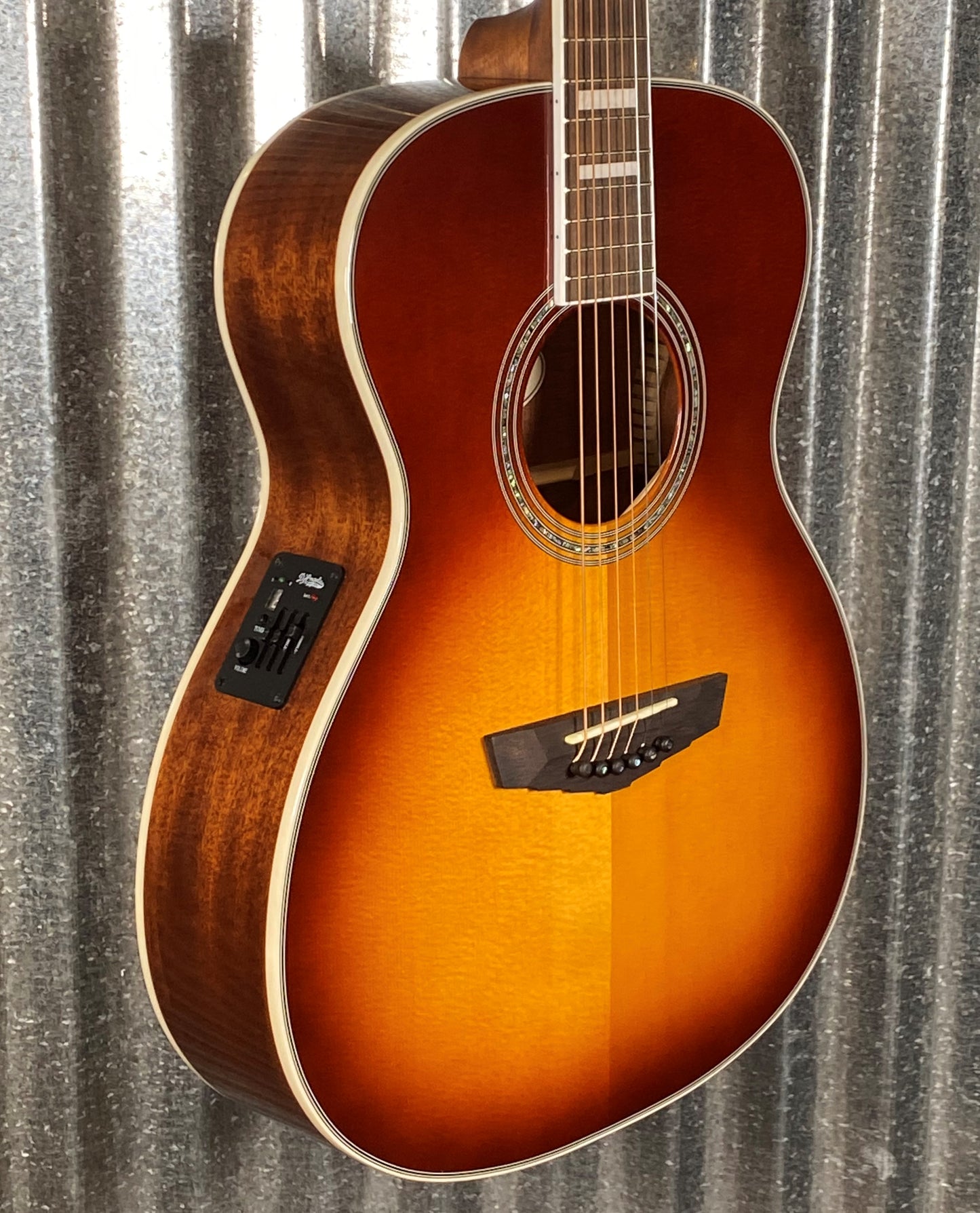 D'Angelico Premier Tammany Orchestra E Iced Tea Burst Acoustic Electric Guitar #3363