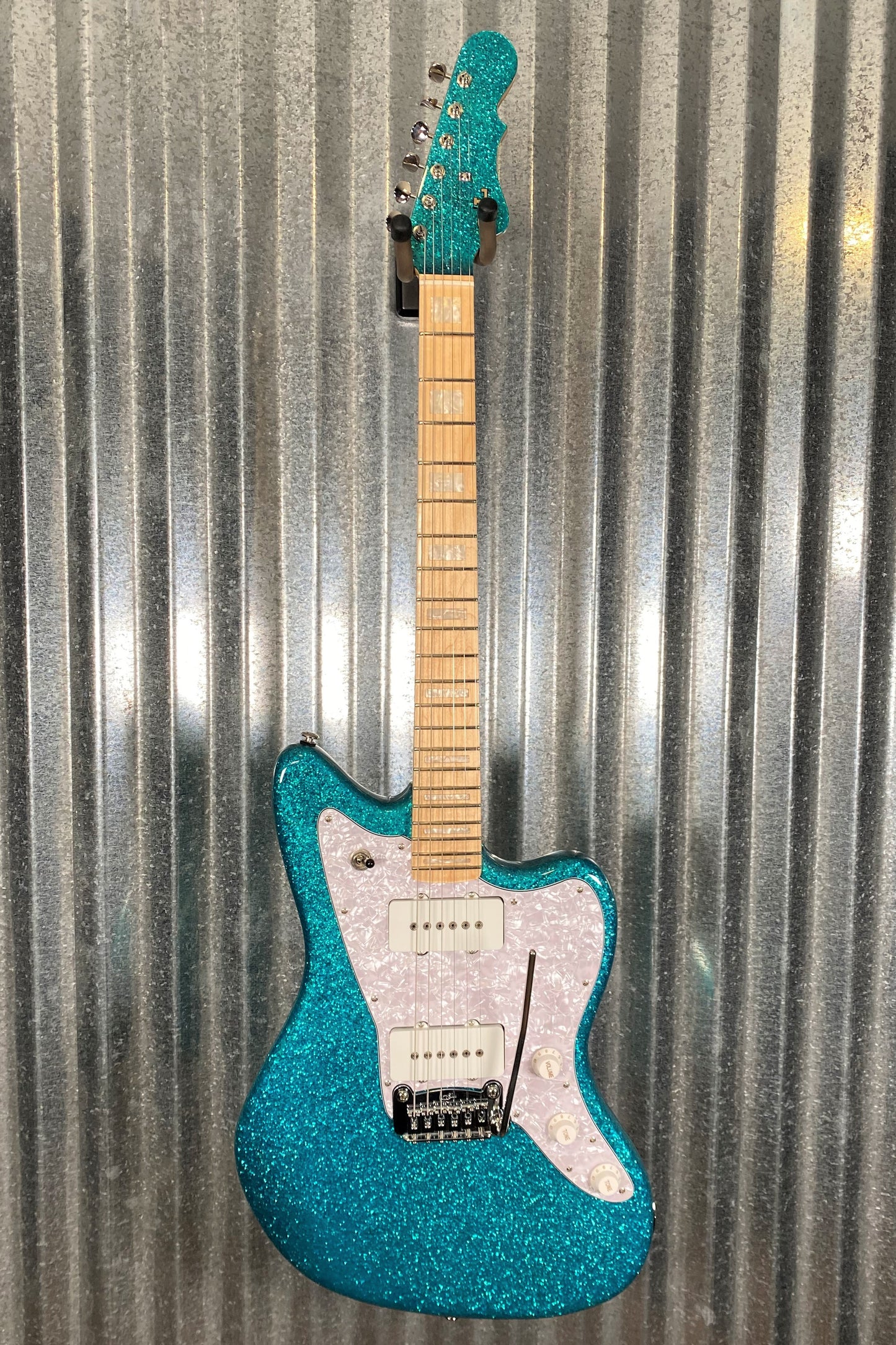 G&L USA Doheny Turquoise Metal Flake Guitar & Case #6225