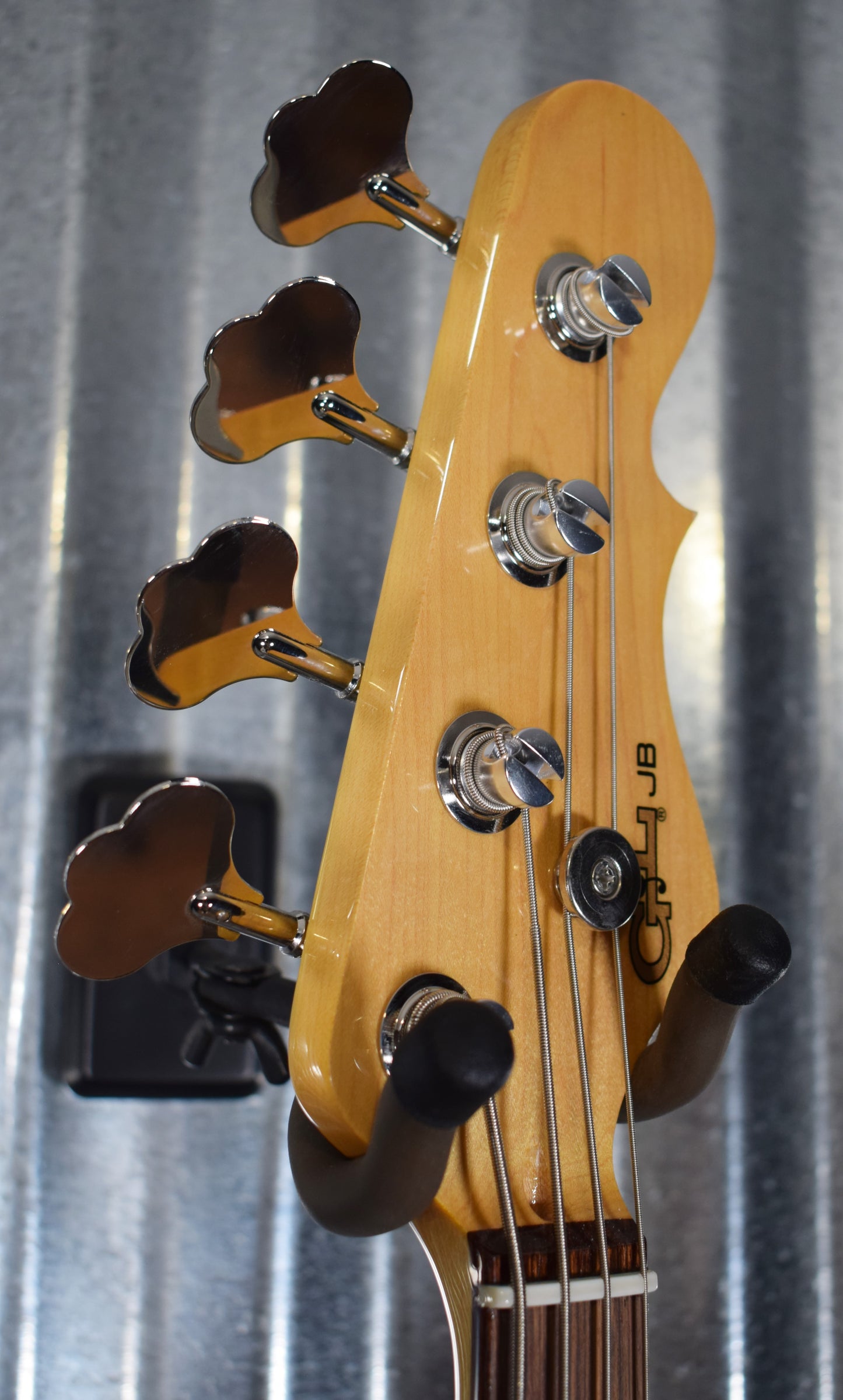 G&L USA Fullerton Deluxe JB 4 String Jazz Bass 3 Tone Sunburst & Case #1018