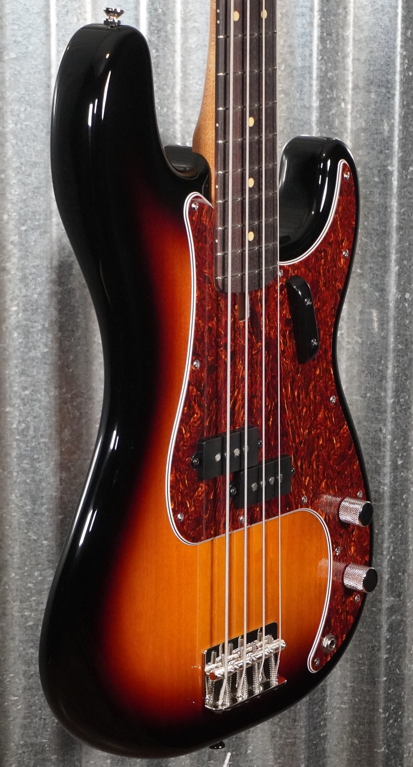 Modern Vintage MVP4-62 60's Vintage 4 String Precision Bass 3 Tone Sunburst & Bag #1188