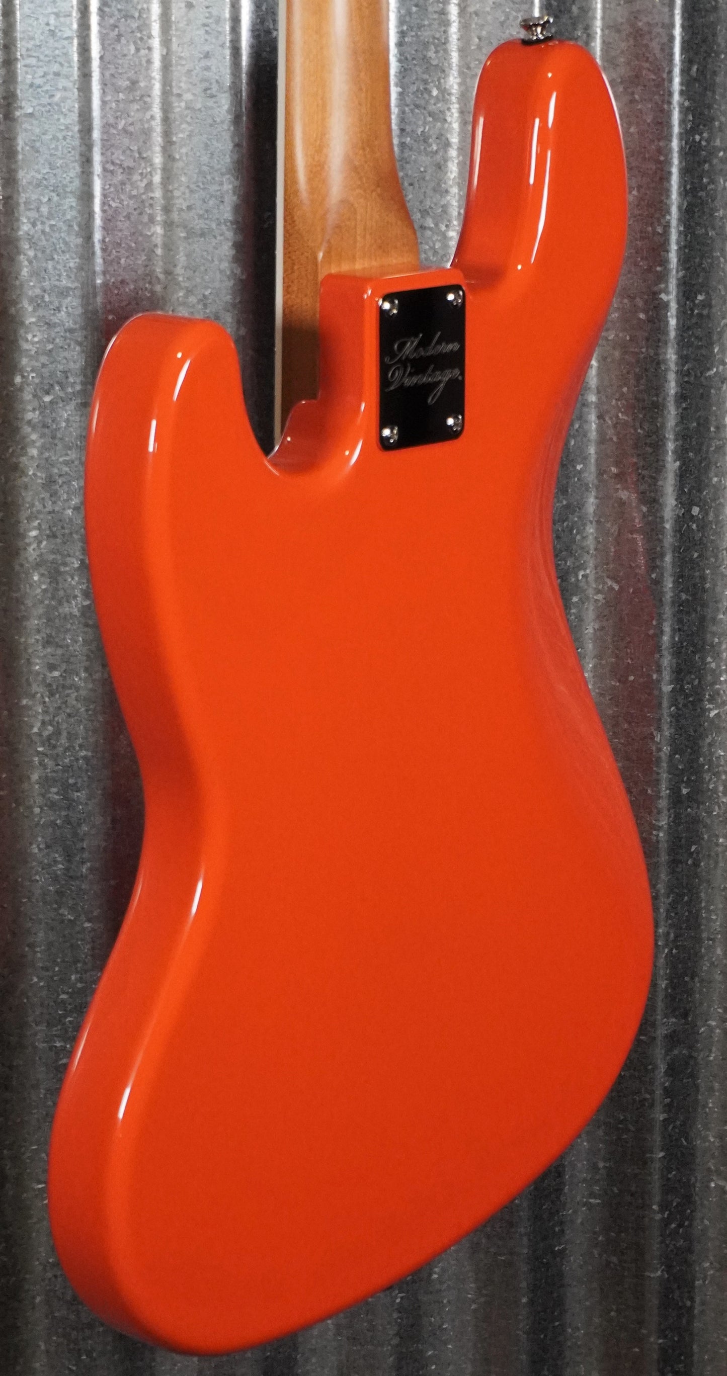 Modern Vintage MVJ4-66 60's Vintage 4 String Jazz Bass Fiesta Red & Bag #1136