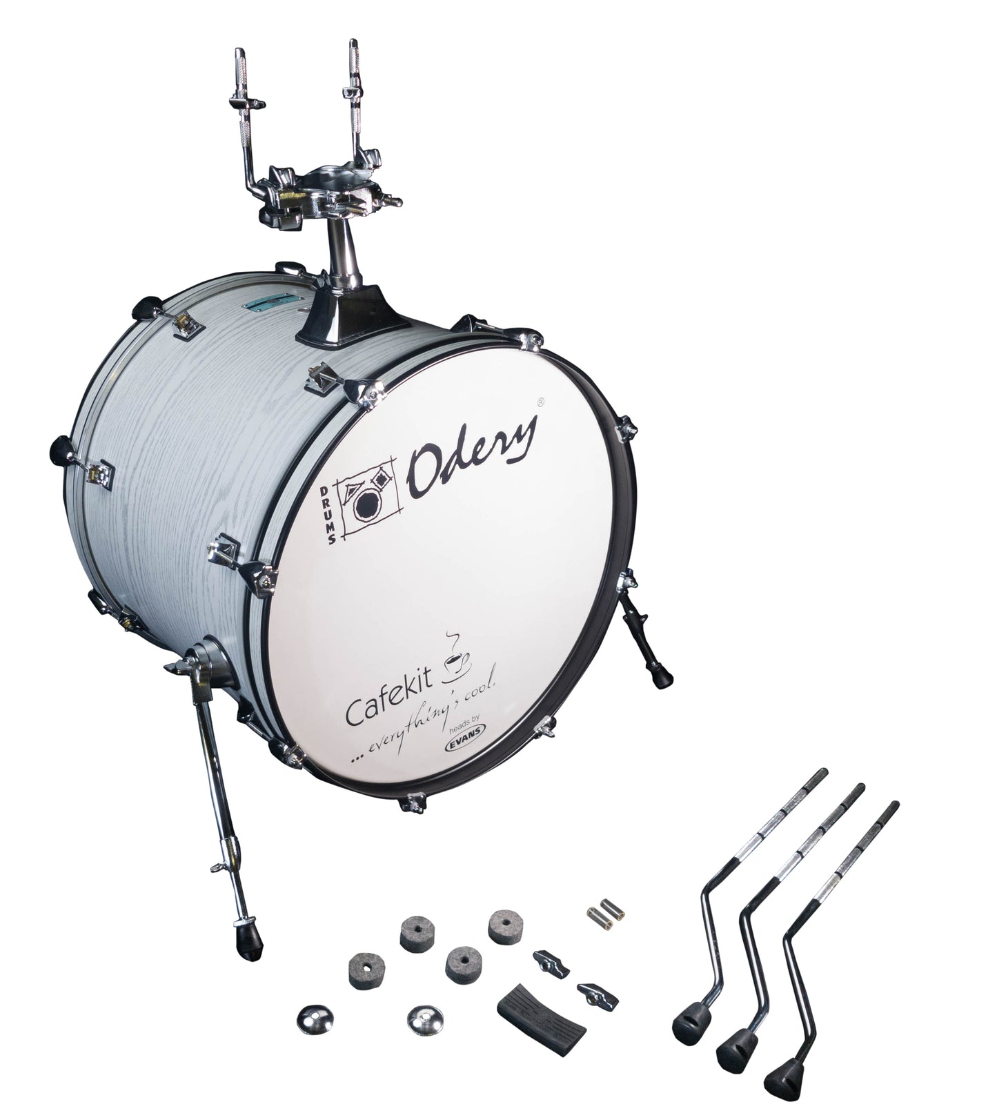 Odery Drums CafeKit Expansion 20 x 16 Kick Drum IRCAFE-EXP-WHA White Ash