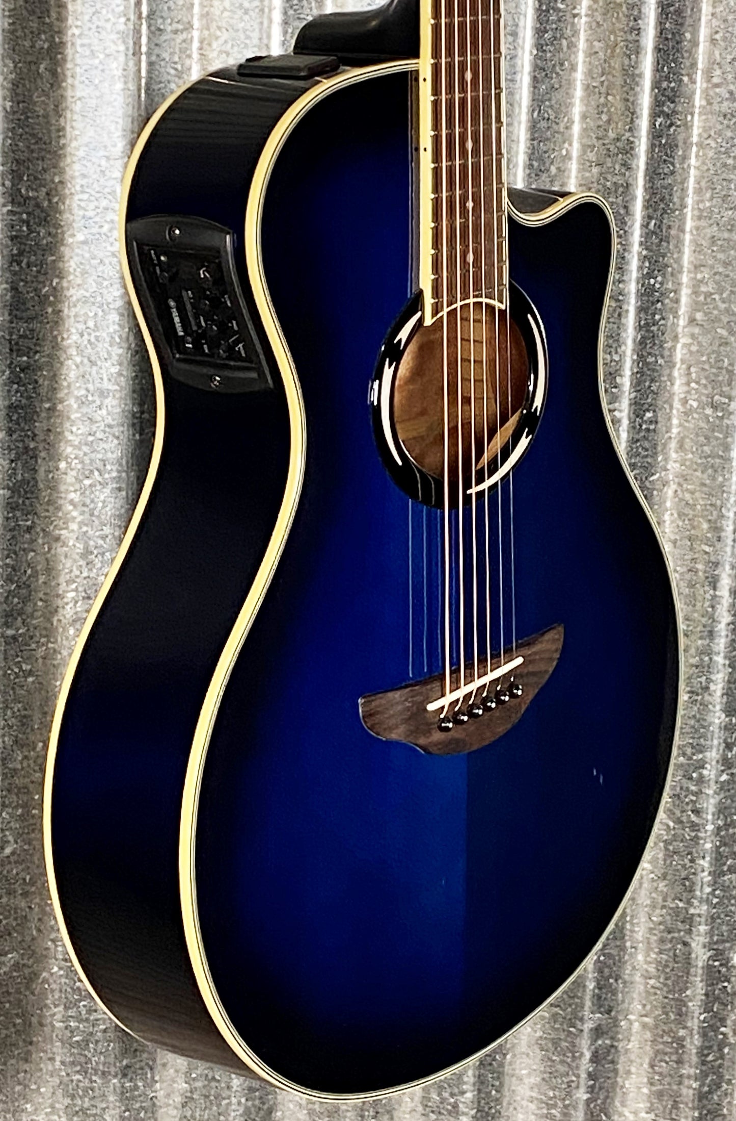 Yamaha APX500III Oriental Blue Thinline Cutaway Acoustic Electric Guitar #1861 Used