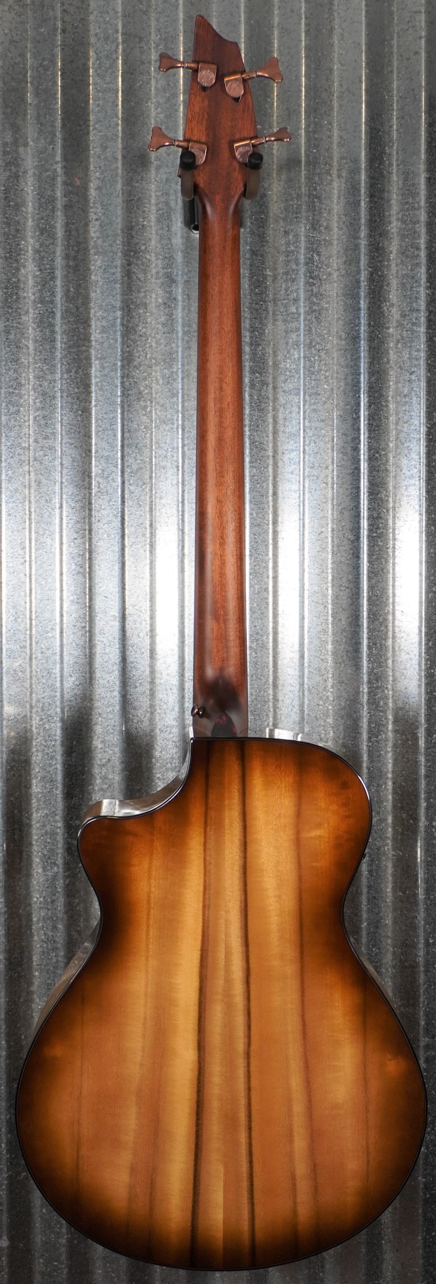 Breedlove Pursuit Exotic S Concerto Amber Acoustic Electric Fretless Bass CE Myrtlewood #4462