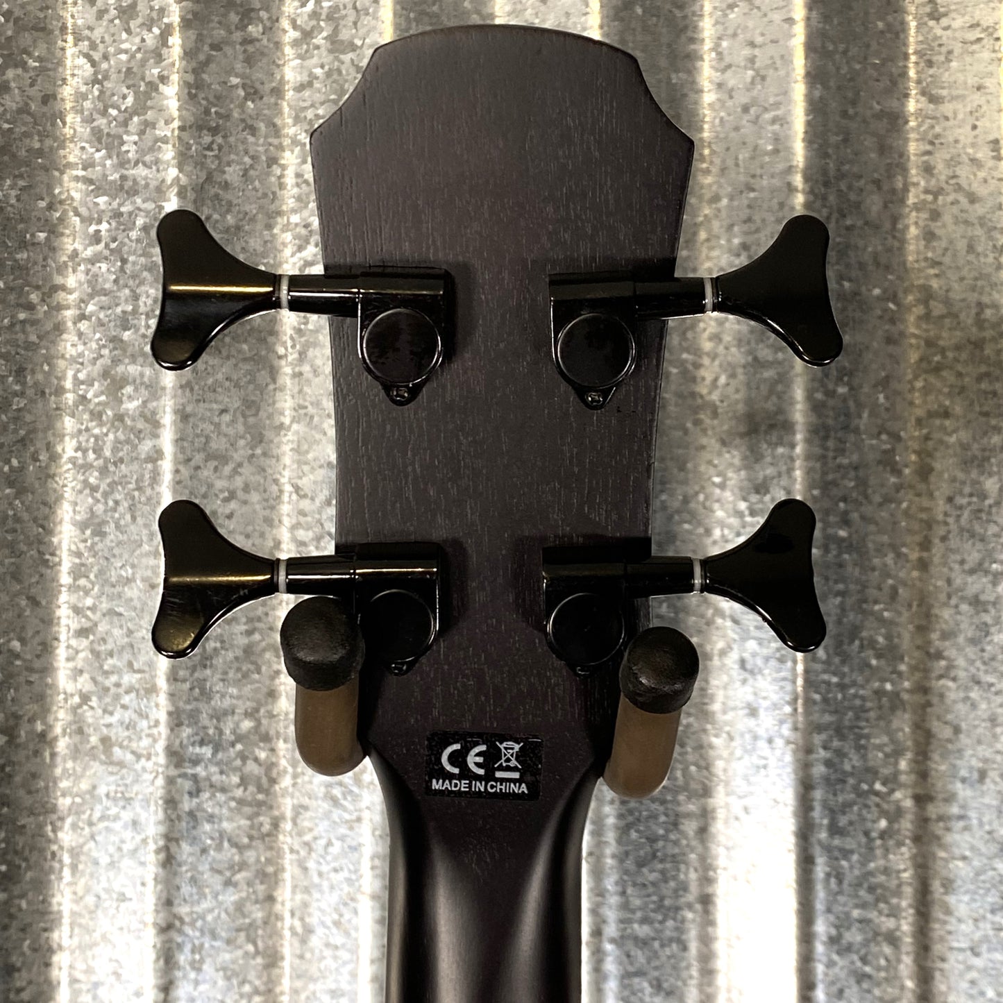 Aria Pro FEB-F2/FL 4 String Acoustic Electric Fretless Bass Black Stain & Bag #9506