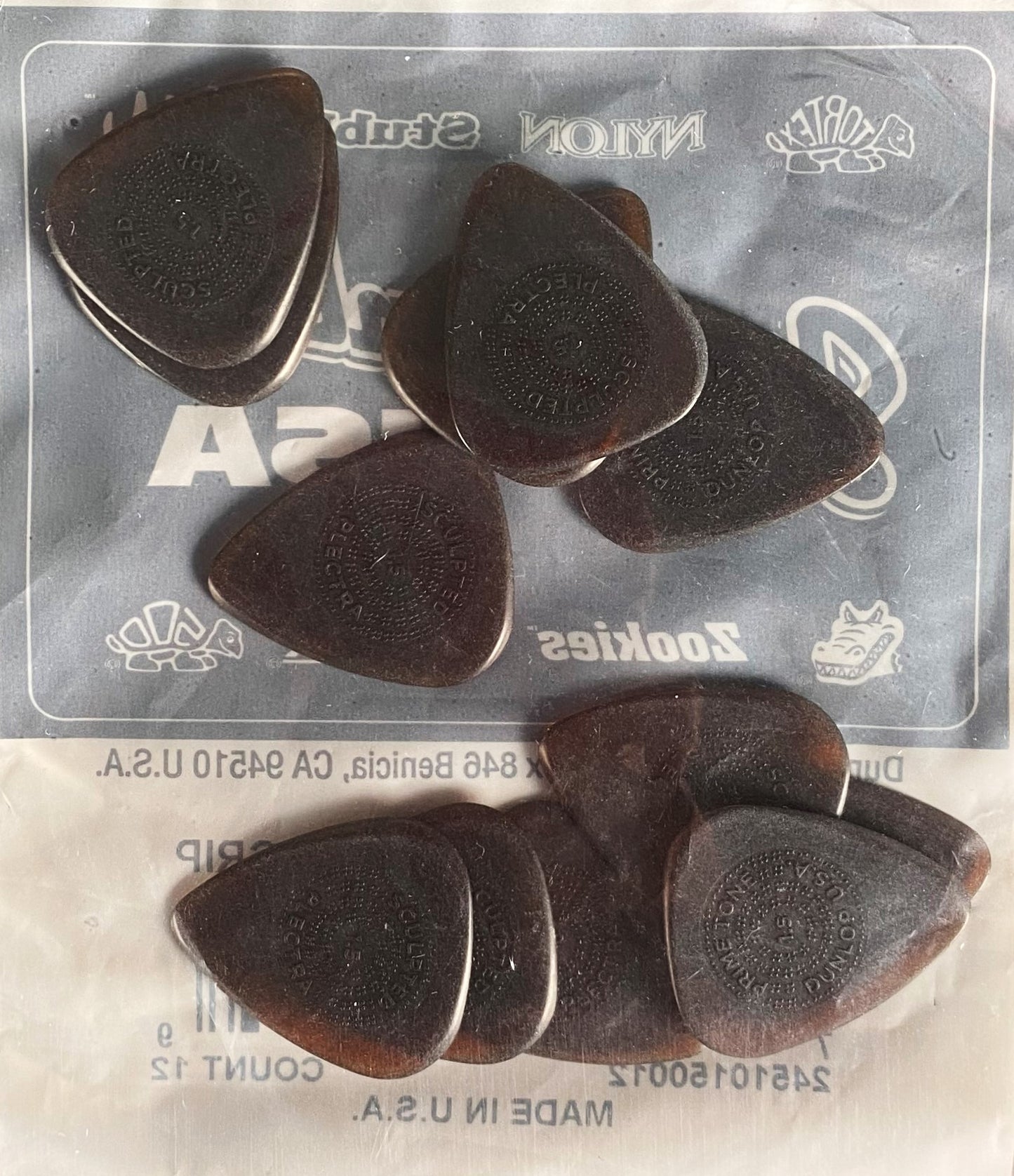 Dunlop 510-150 Primetone Standard Grip 1.5mm Guitar Pick Bag 12 Count