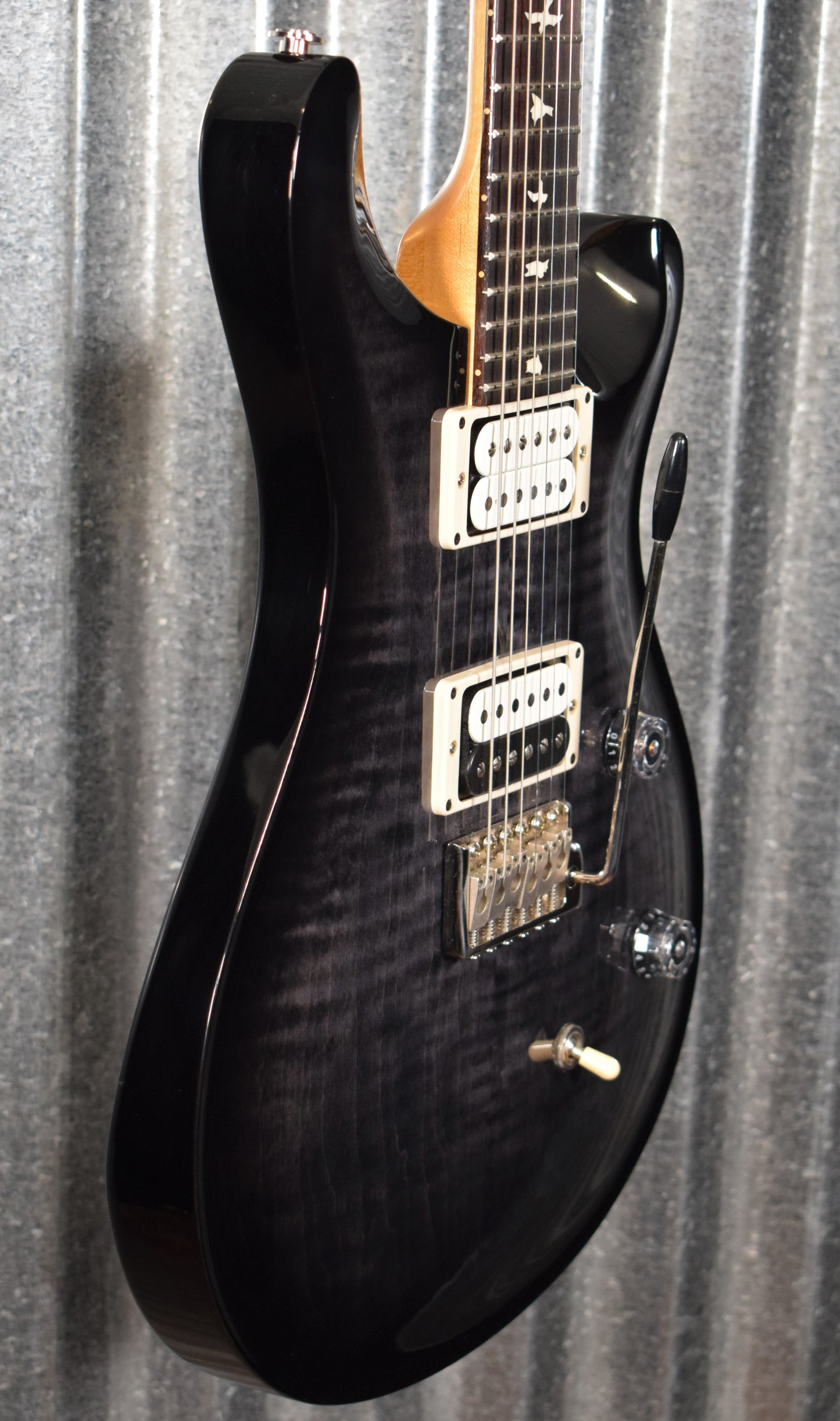 PRS Paul Reed Smith 2017 CE 24 Gray Black Smokewrap DiMarzio Guitar & Bag CE24 #2774 Used