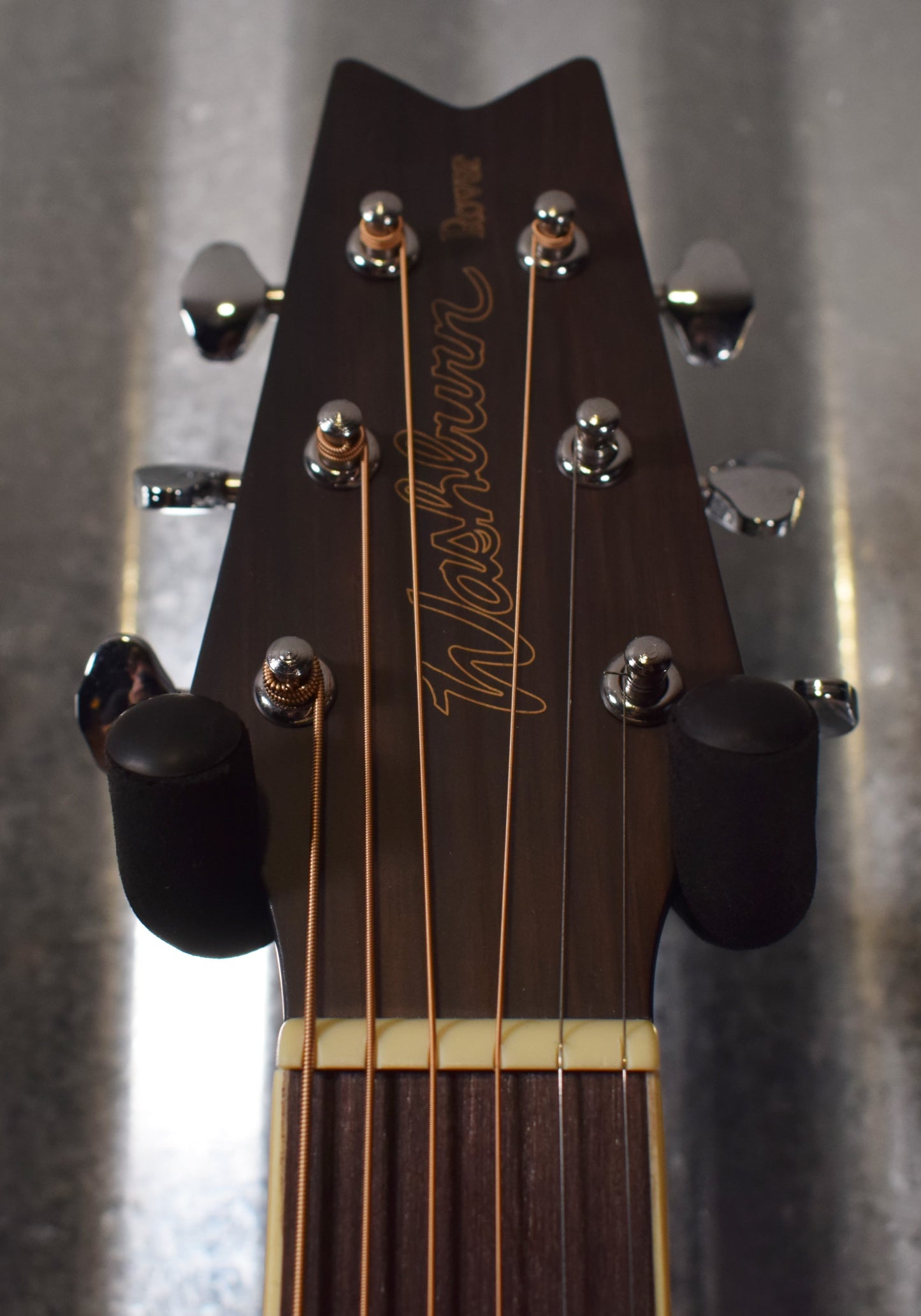 Washburn Guitars Rover RO-10 Trans Blue Travel Guitar & Case RO10STBLK #0838