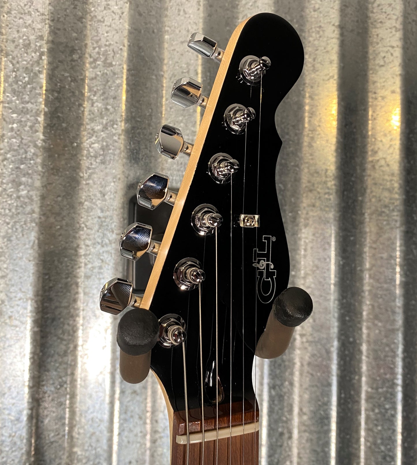 G&L USA ASAT Classic Jet Black Guitar & Bag #1147 Used