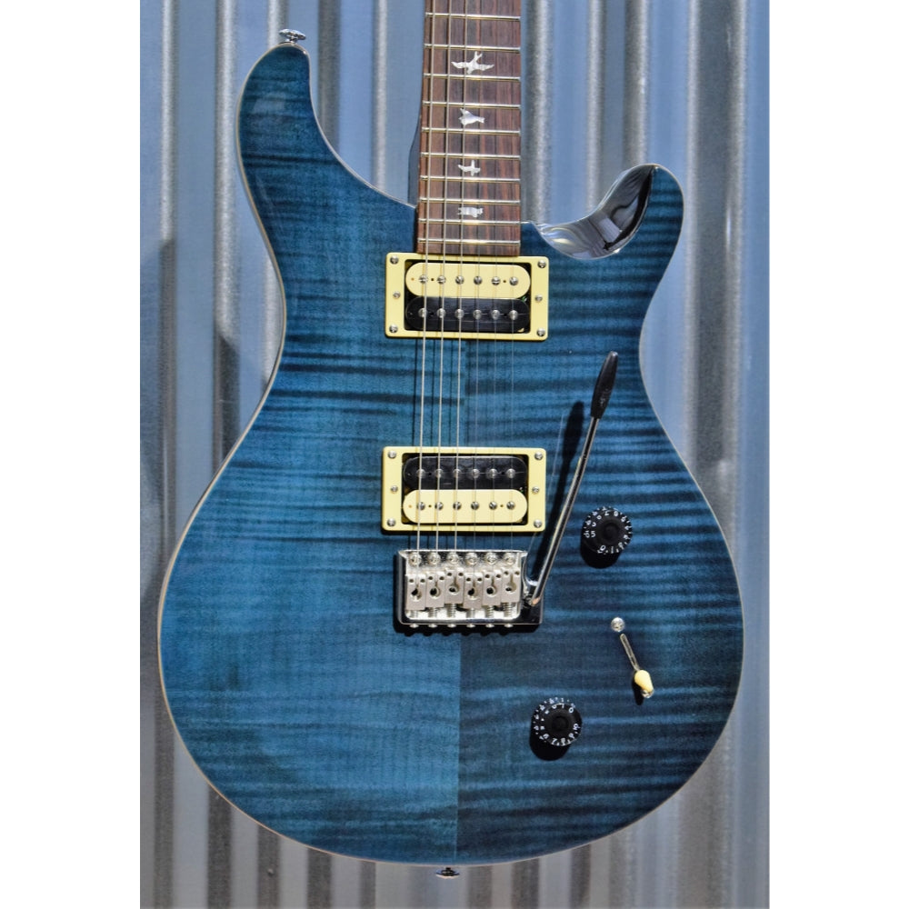 PRS Paul Reed Smith SE Custom 22 Whale Blue Tremolo Guitar & Gig Bag 2018  #7143