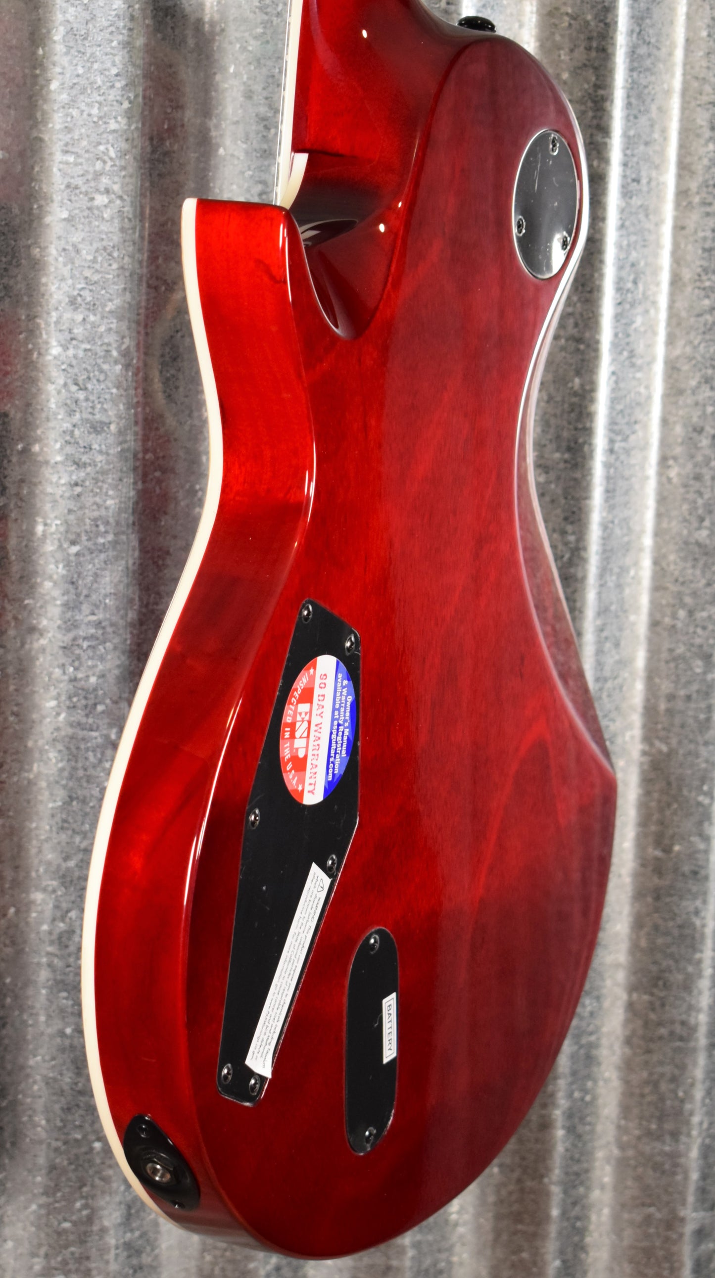 ESP LTD EC-1000 Quilt Top See Through Black Cherry EMG Guitar LEC1000STBC #1224 Demo