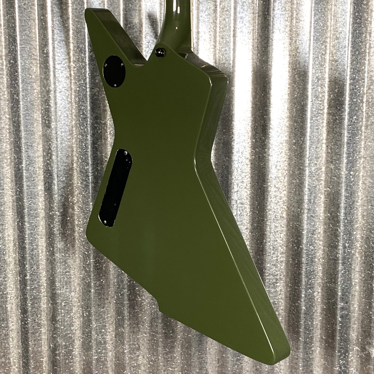 Westcreek Revenge Explorer Army Green Guitar #0266 Used