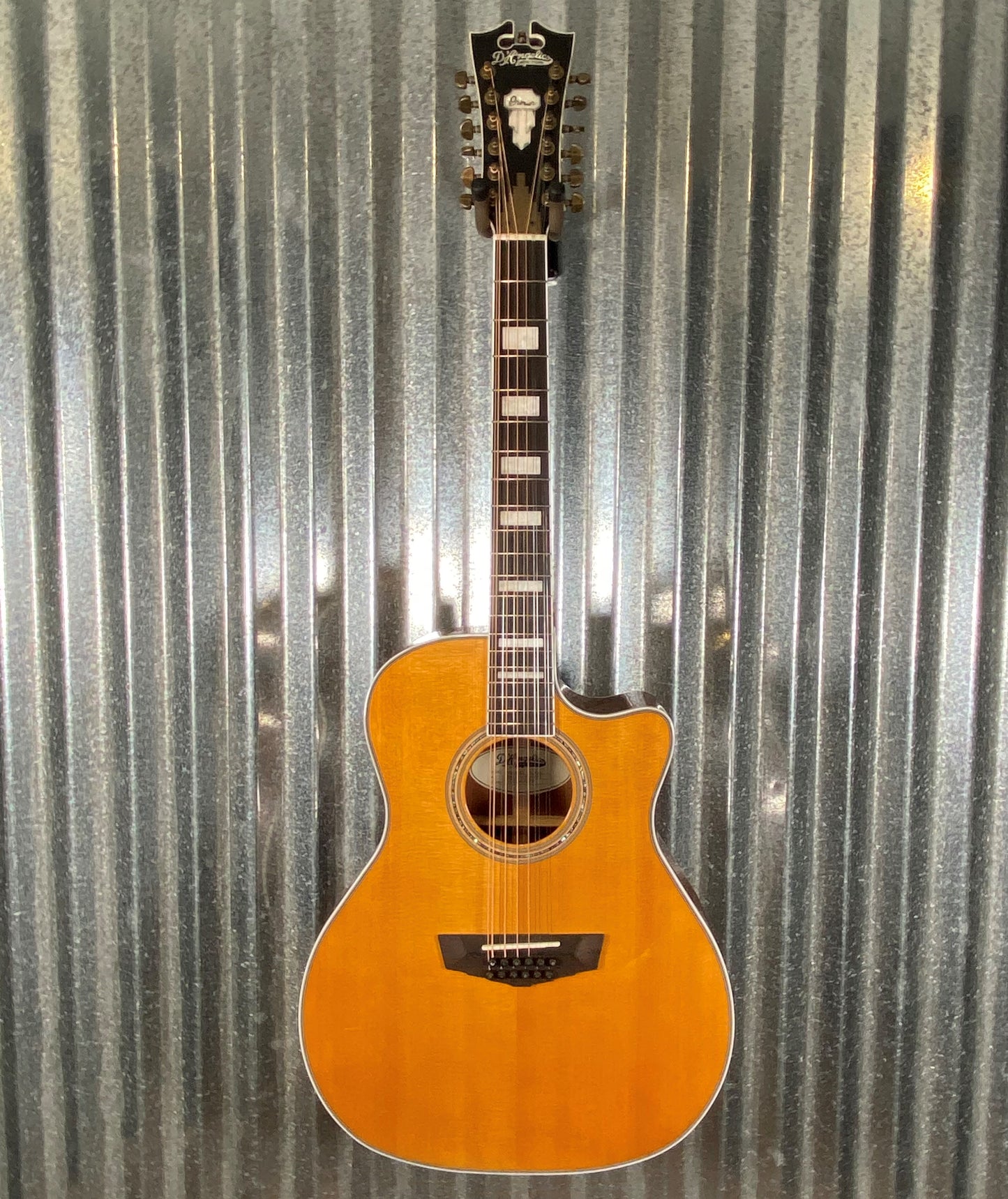 D'Angelico Premier Fulton Grand Auditorium 12 String CE Vintage Natural Acoustic Electric Guitar #5825
