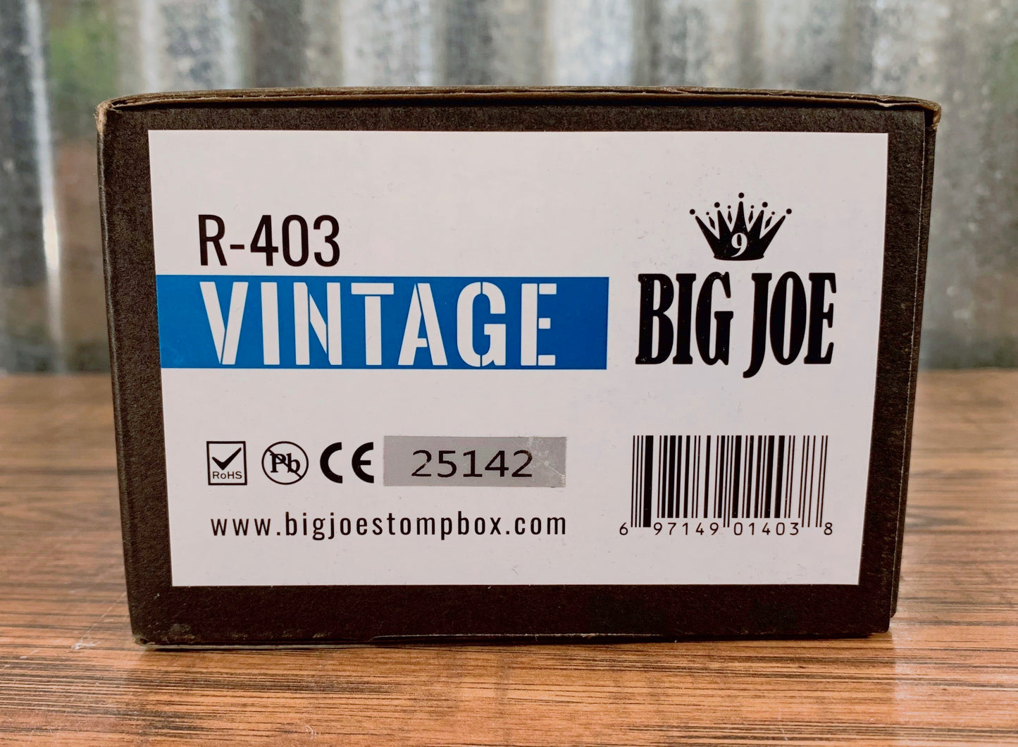 Big Joe Stomp Box Analog Vintage R-403 Raw Series Overdrive Guitar Effects Pedal