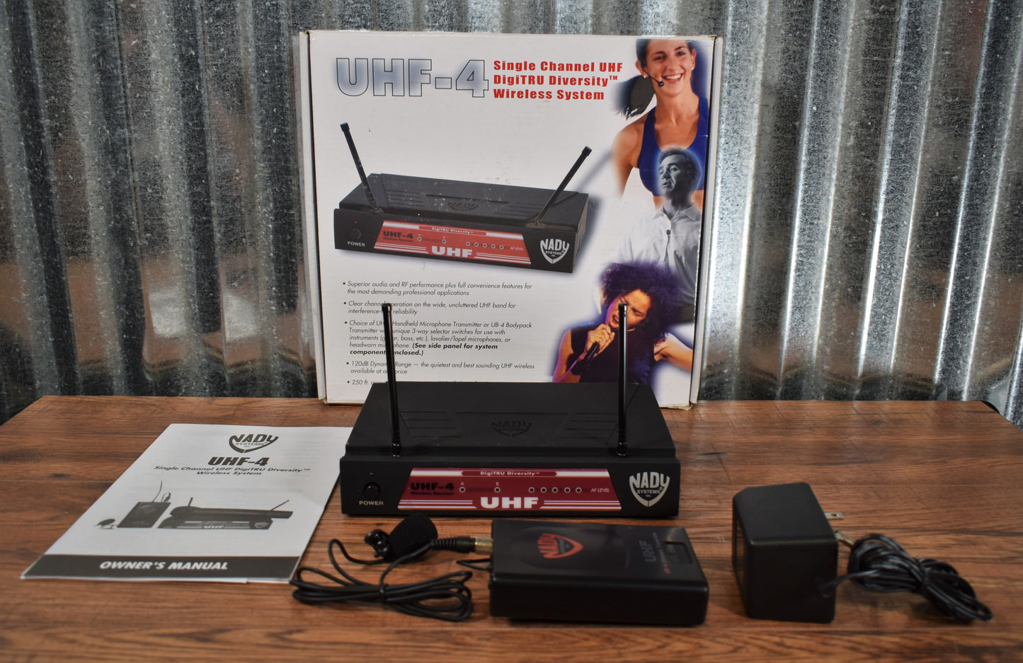 Nady Systems UHF-4 High Band Professional Wireless System Used