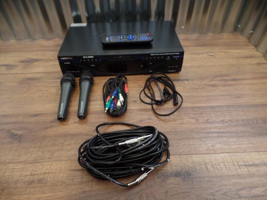 VocoPro DVX890K Multi Format Digital Key Control DVD CD Karaoke Player USB SD