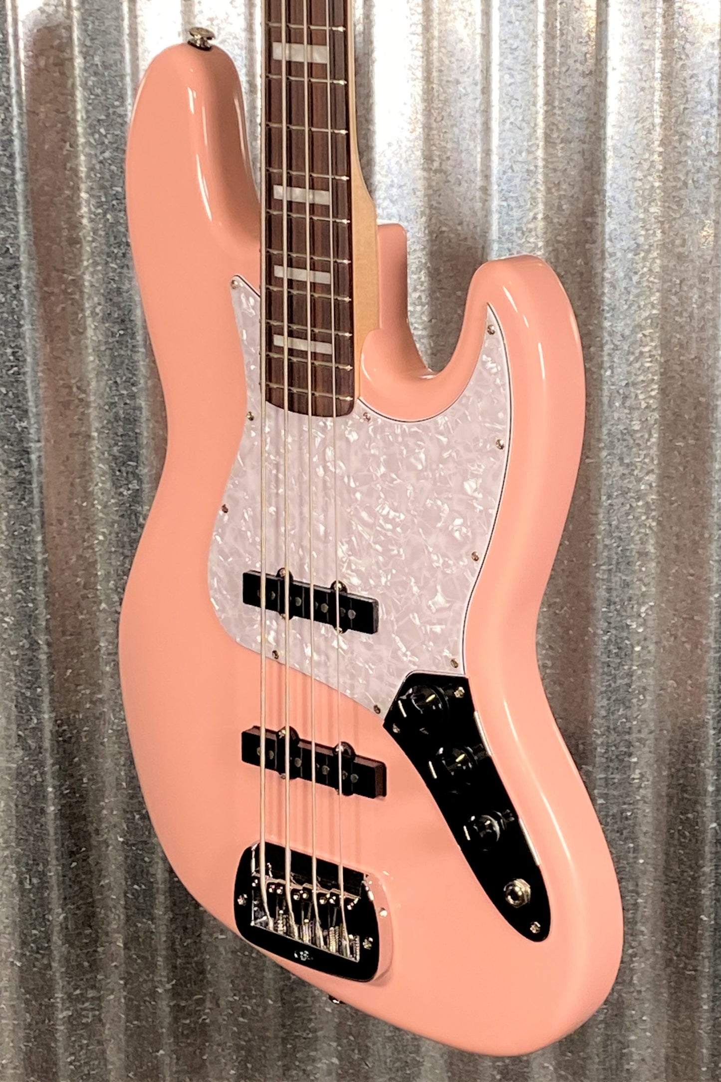 G&L USA JB Shell Pink 4 String Bass & Case #8200