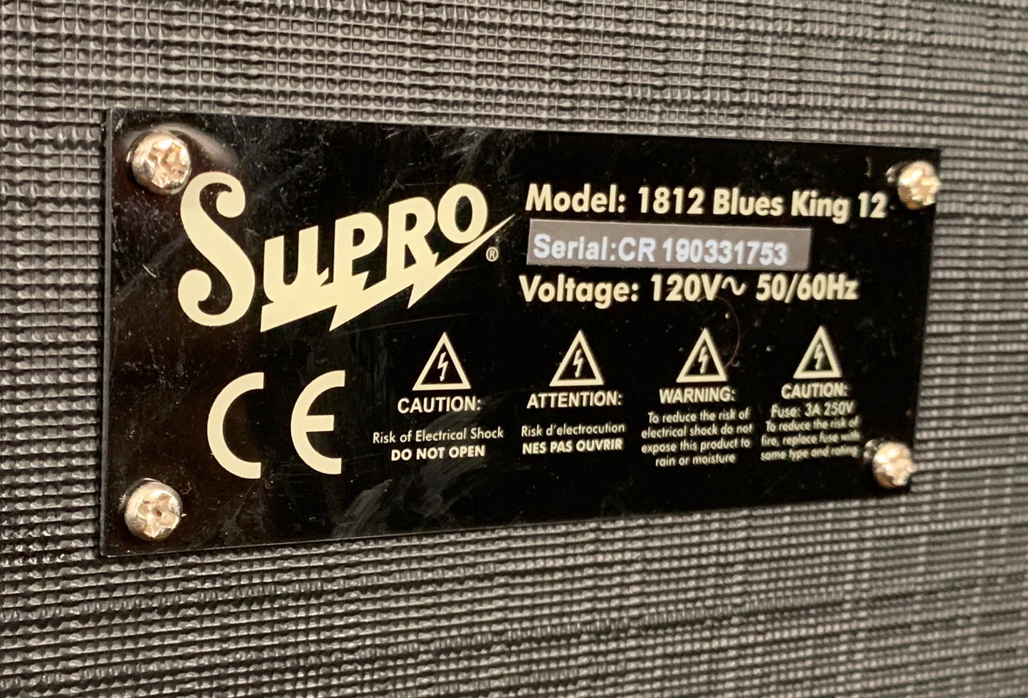 Supro 1812R Blues King 12" 15 Watt All Tube Guitar Amplifier Combo Demo