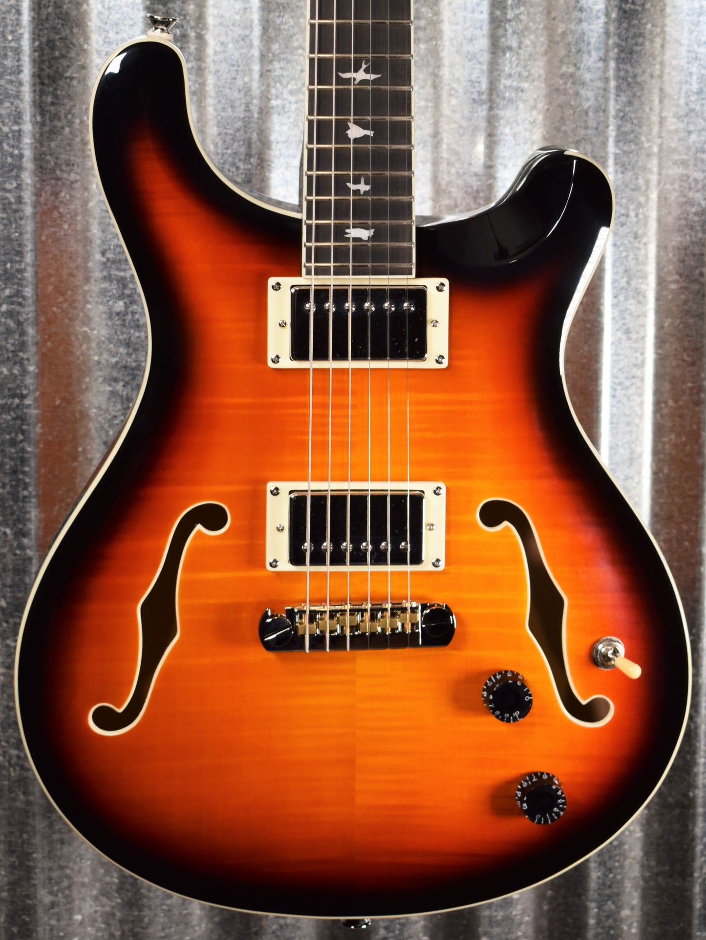 PRS Paul Reed Smith SE Hollowbody II Tricolor Sunburst Guitar & Case #2977