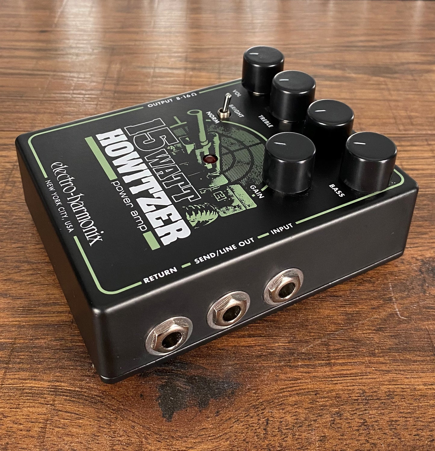 Electro-Harmonix EHX 15 Watt Howitzer Preamp Power Amp Guitar Effect Pedal Demo
