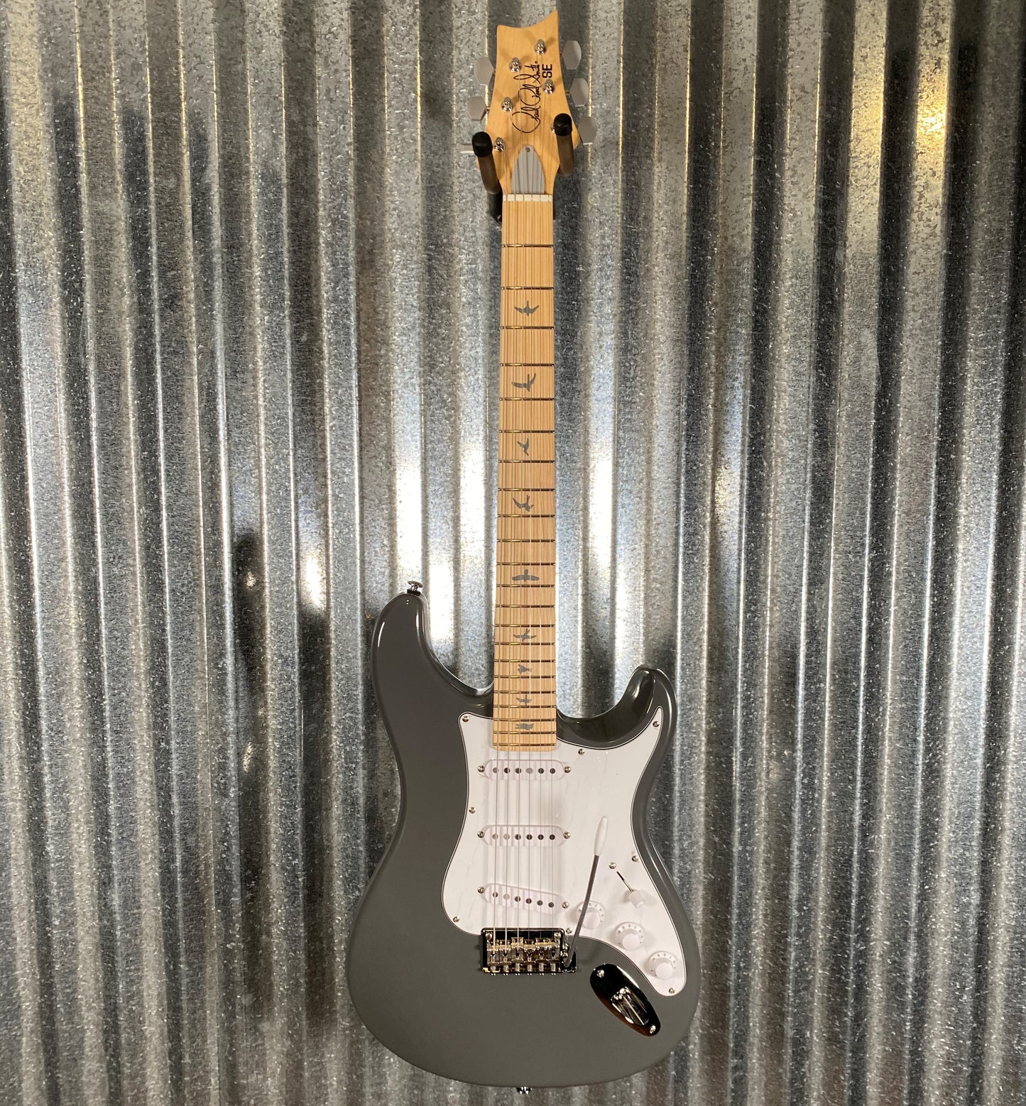 PRS Paul Reed Smith SE Sliver Sky John Mayer Overland Gray Maple Guitar & Bag #9370